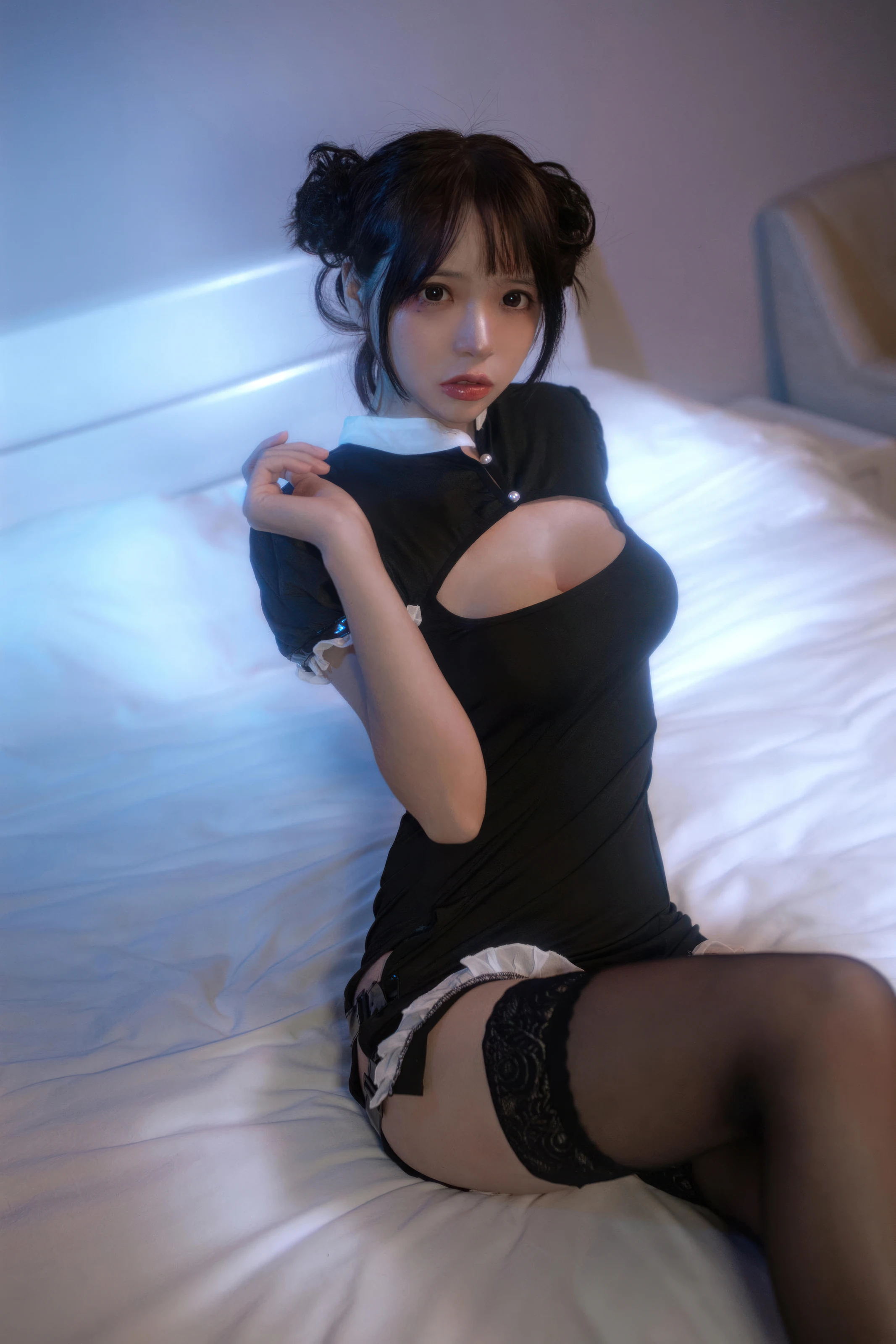 疯猫ss – 黑色护士 [40P] 插图2