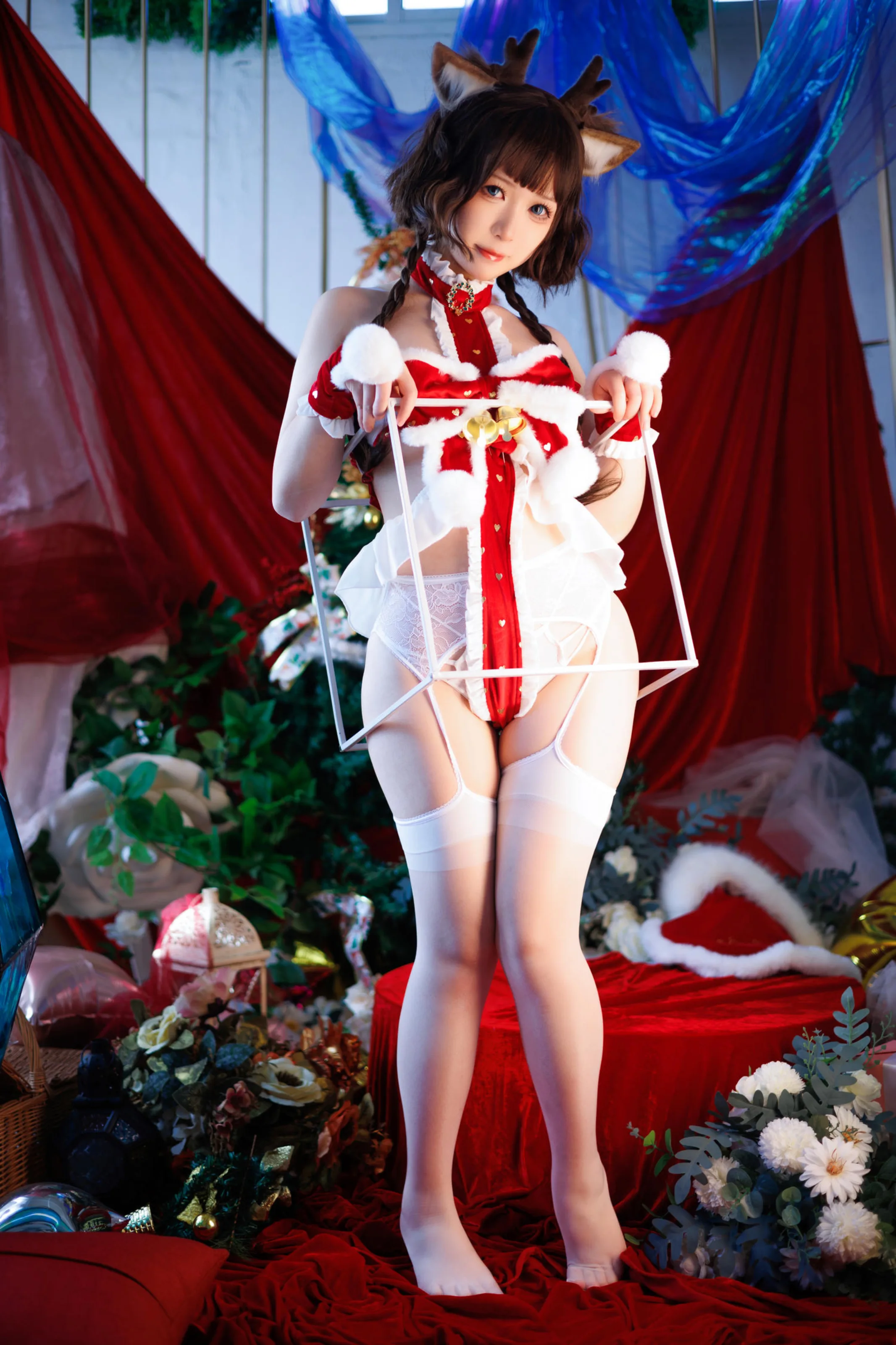 樱落酱w – 圣诞小鹿 [28P] 插图2