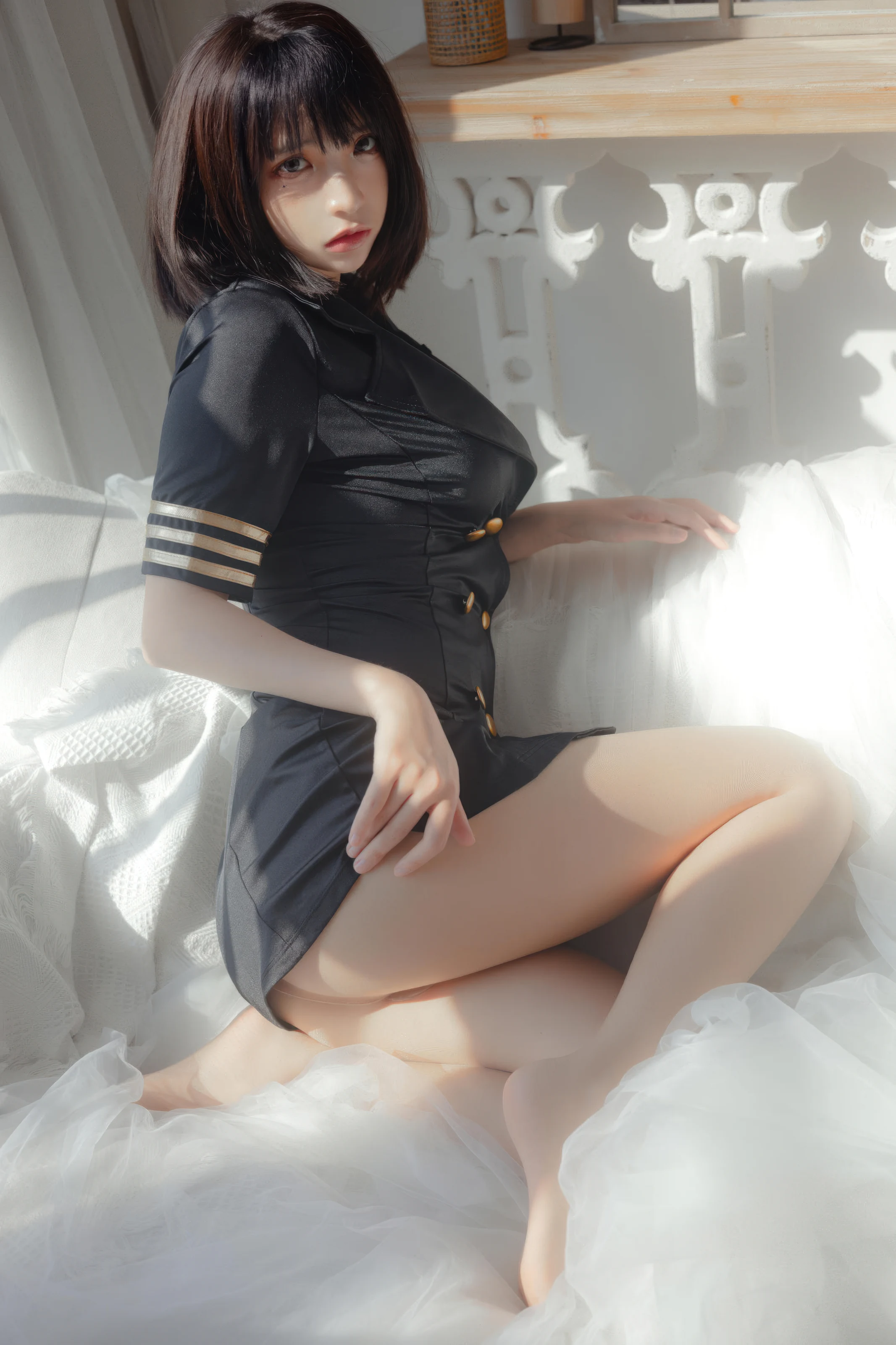 疯猫ss – 黑色制服 [40P]-秀人网