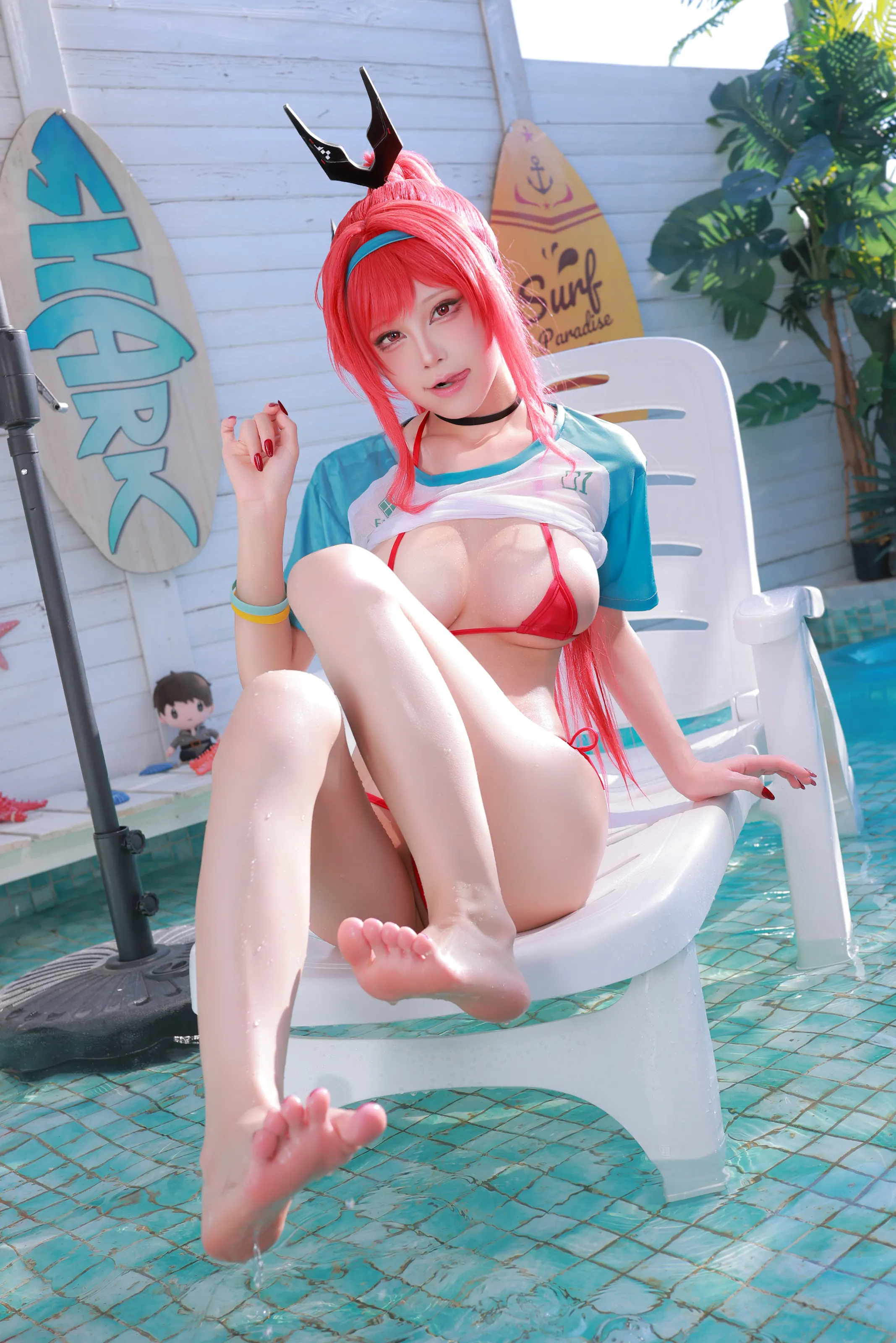 水淼Aqua – 拉毗小红帽泳装（胜利女神：妮姬）[80P] 插图5