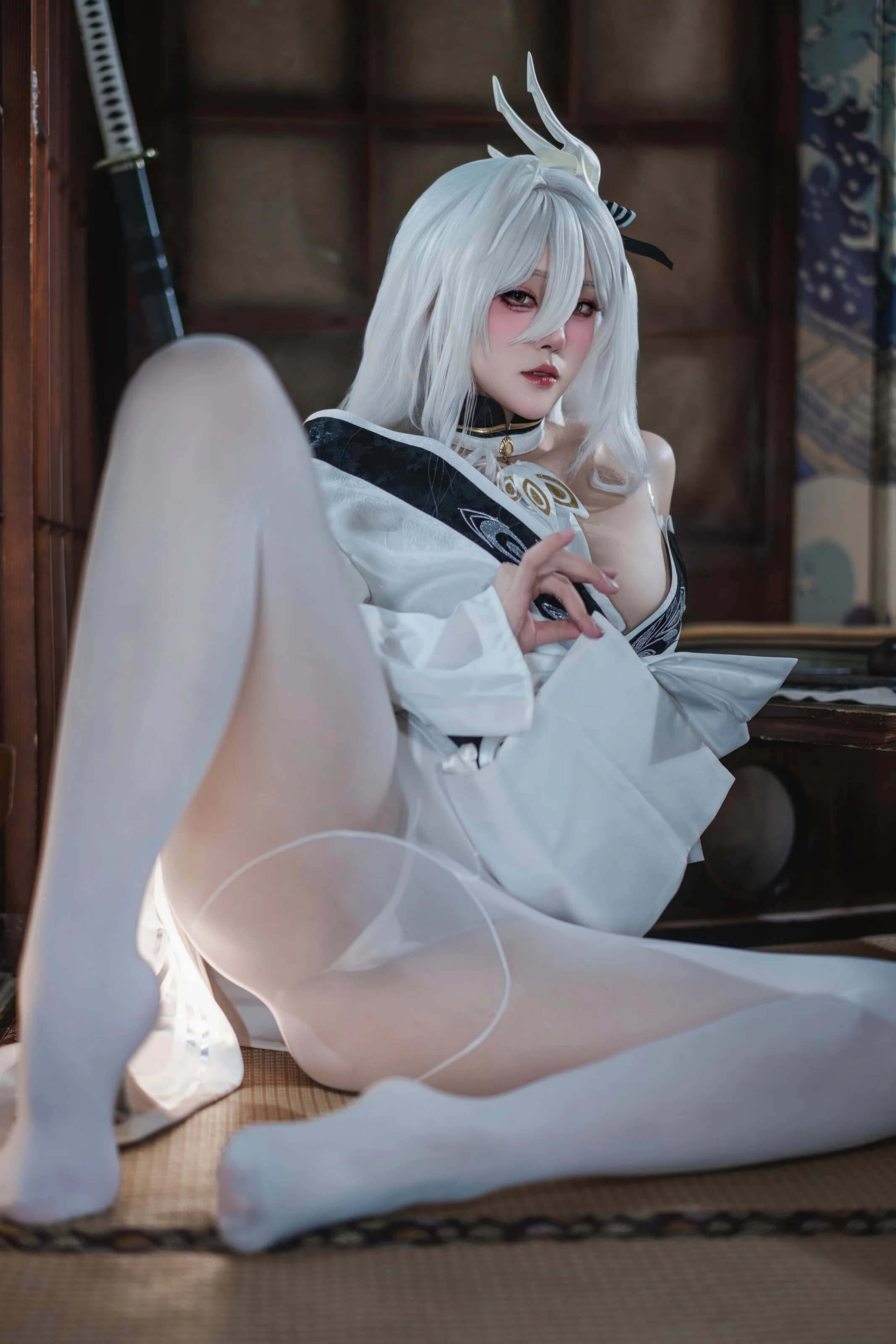 Natsuko夏夏子 – 碧蓝航线 白凤和服 [87P]-秀人网