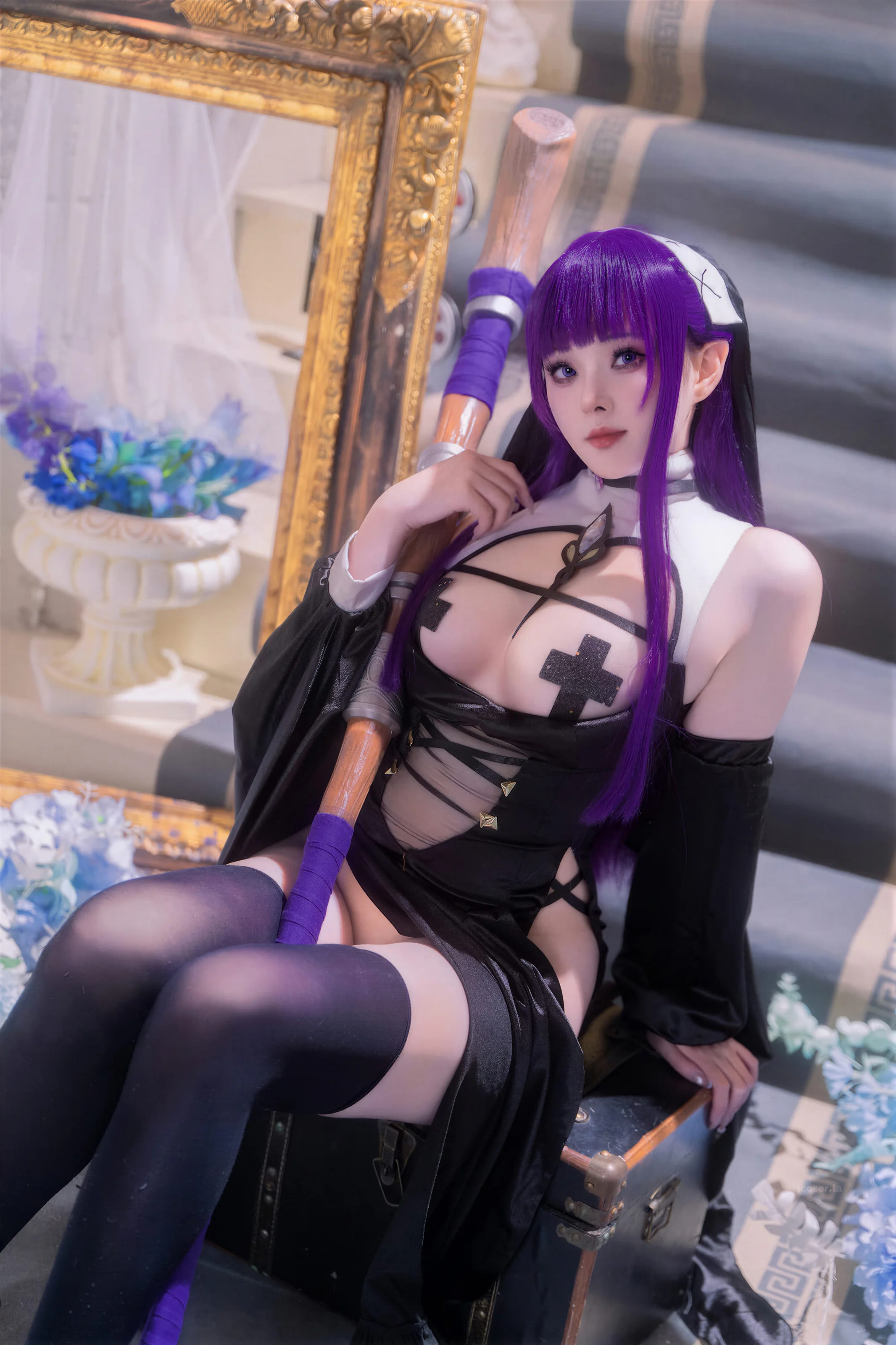 Natsuko夏夏子 – 葬送的芙莉莲 菲伦 修女 [123P] - 秀人网-秀人网