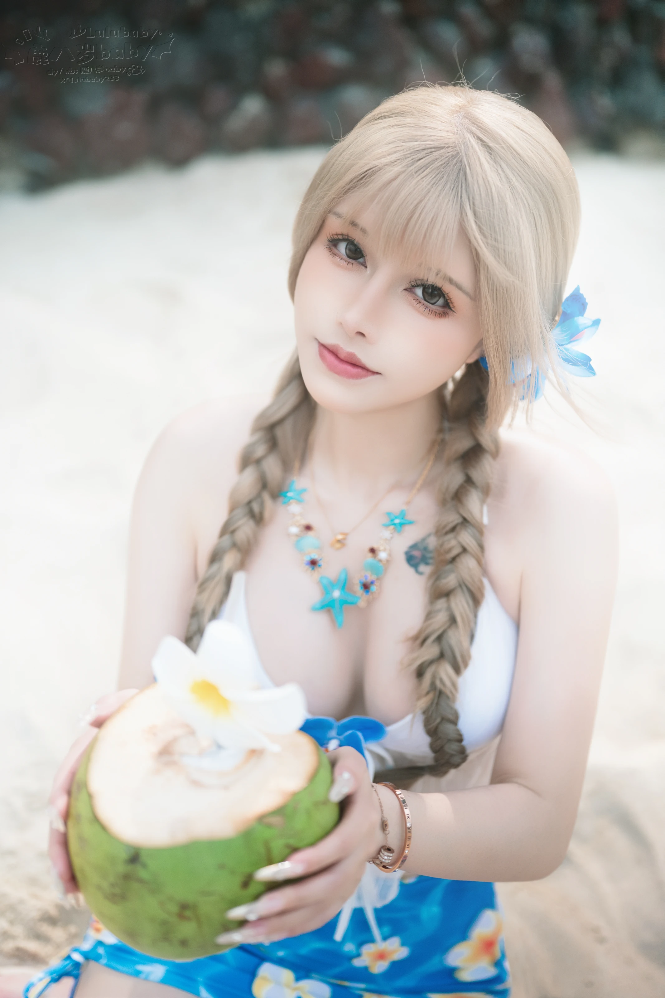 鹿八岁baby – 蓝色泳衣 [40P] 插图4