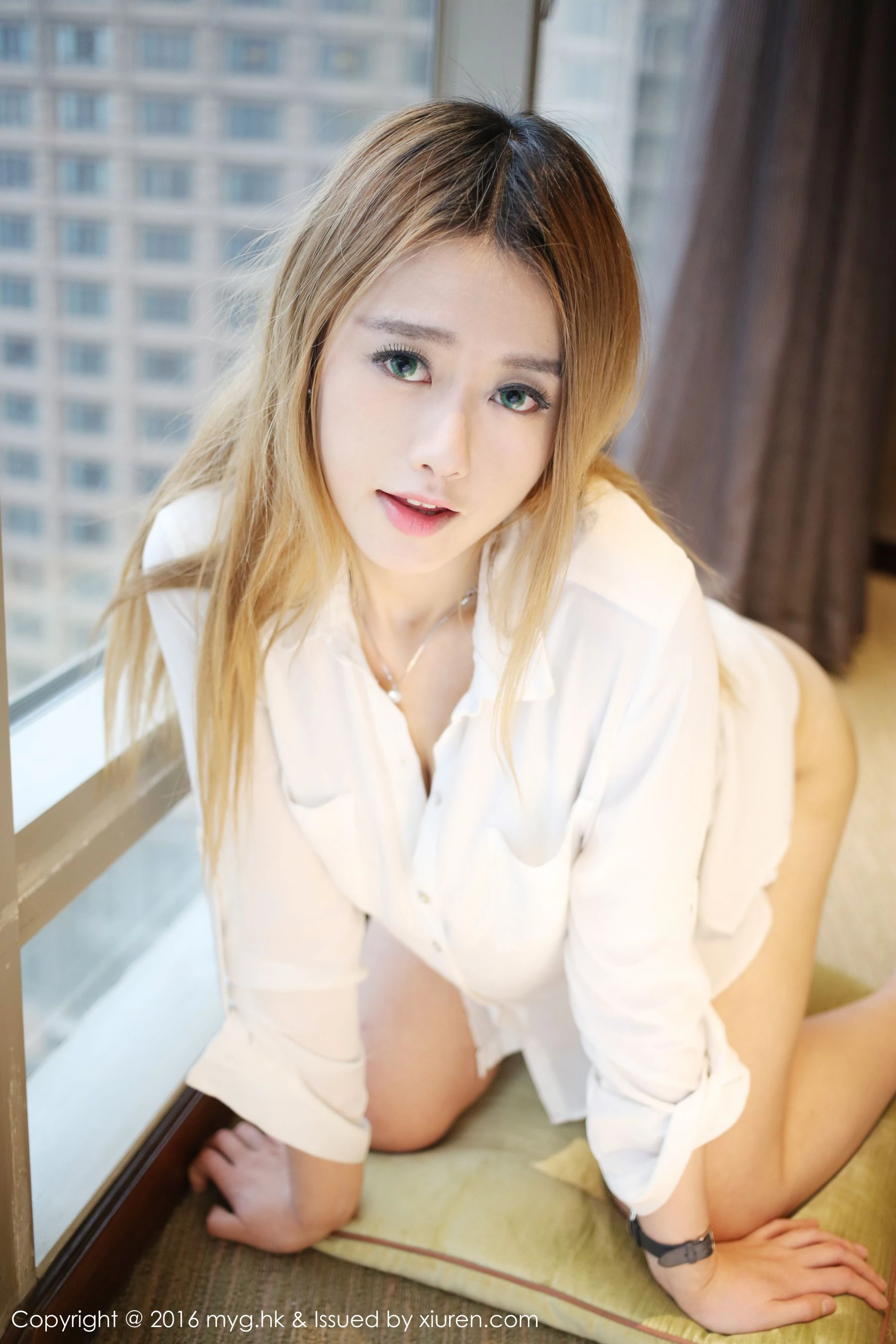 Yuli黄佳丽《白衬衫+内衣诱惑》 美媛馆 Vol.196 插图4