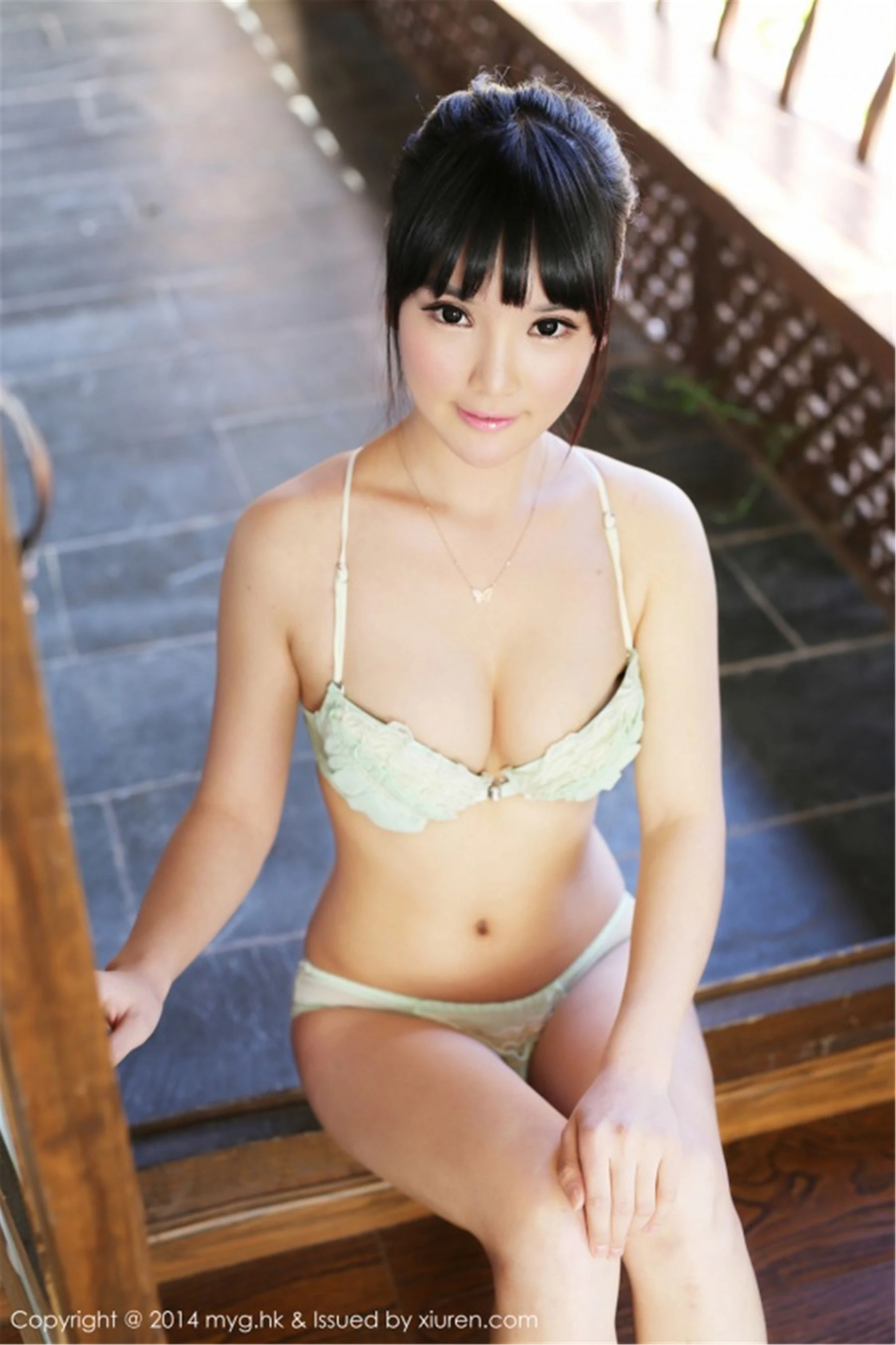 妮儿Bluelabel《外拍2套清新内衣》 美媛馆 Vol.070 插图10