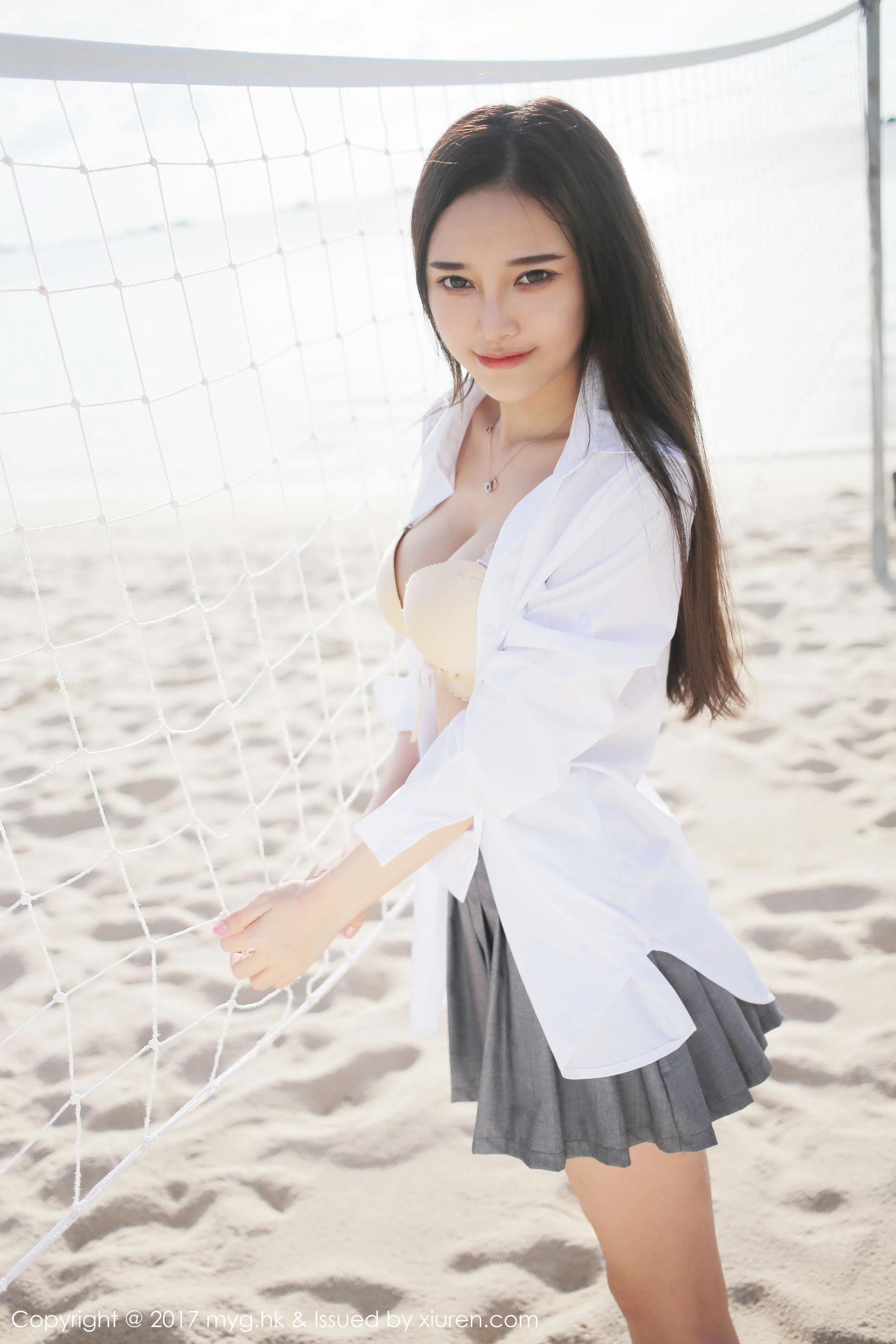 唐琪儿il《海边白衬衫+短裙系列》 美媛馆 VOL.259 2019-02-02 00:00:00 - 妍画集-妍画集