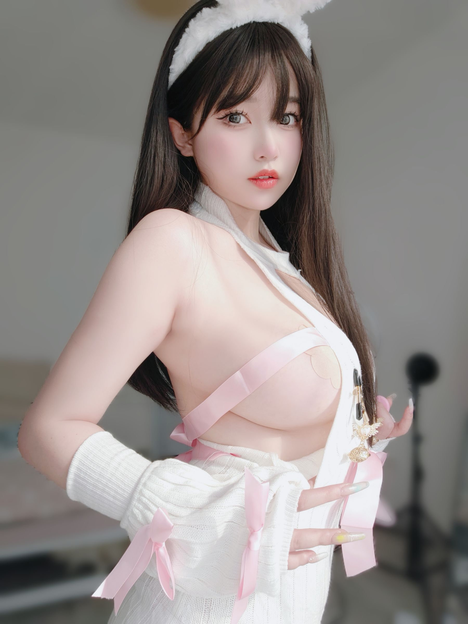 女主K – 白丝兔女郎 [102P] 插图4