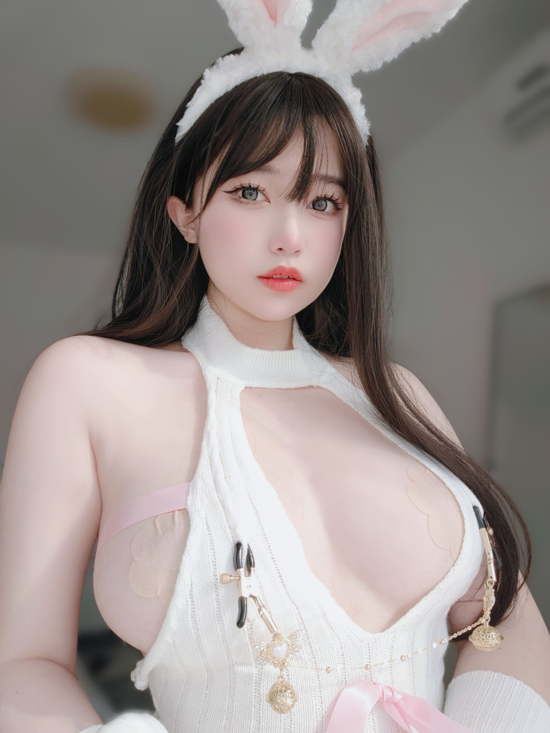 女主K – 白丝兔女郎 [102P] 插图9