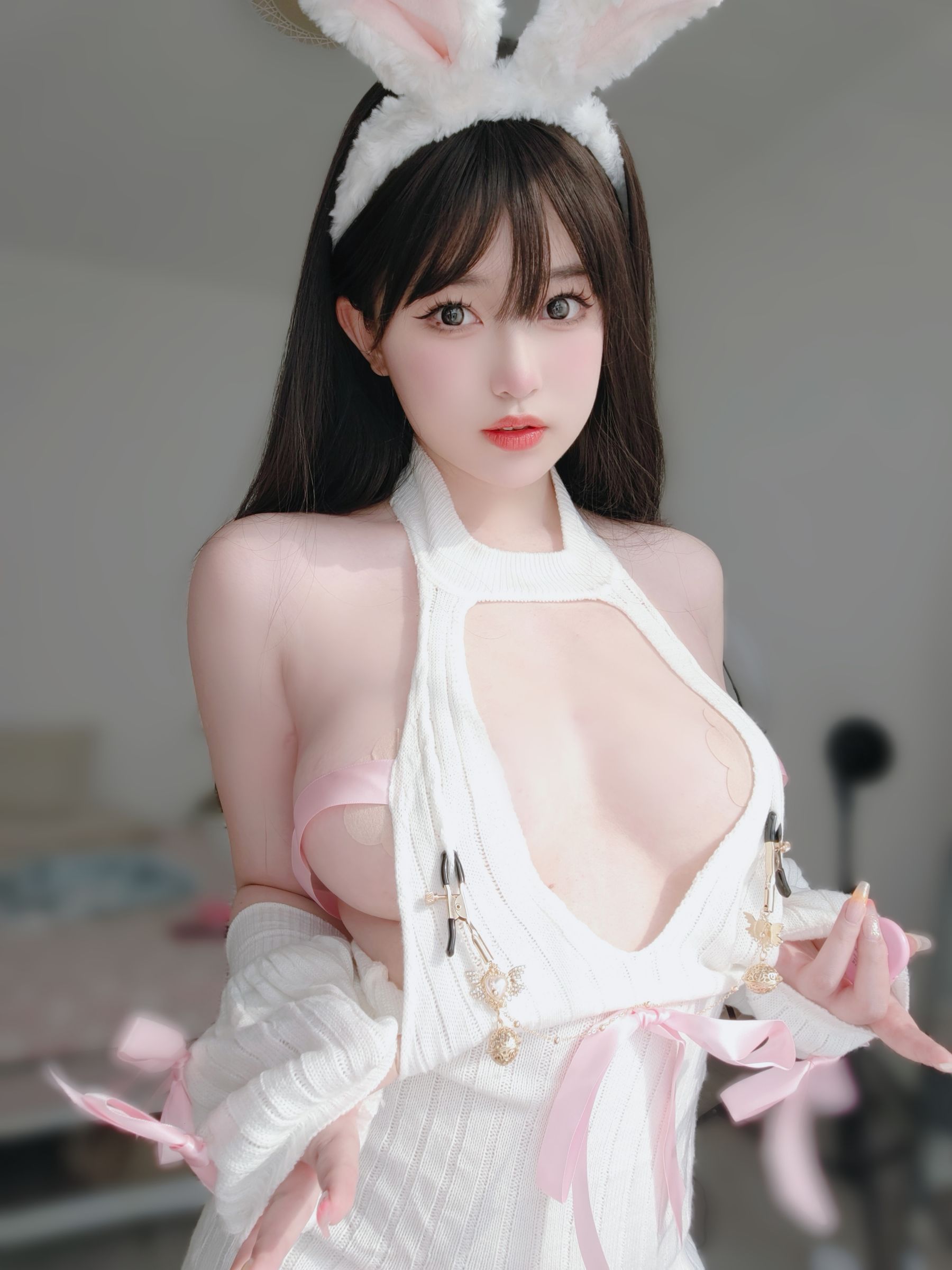 女主K – 白丝兔女郎 [102P] 插图7