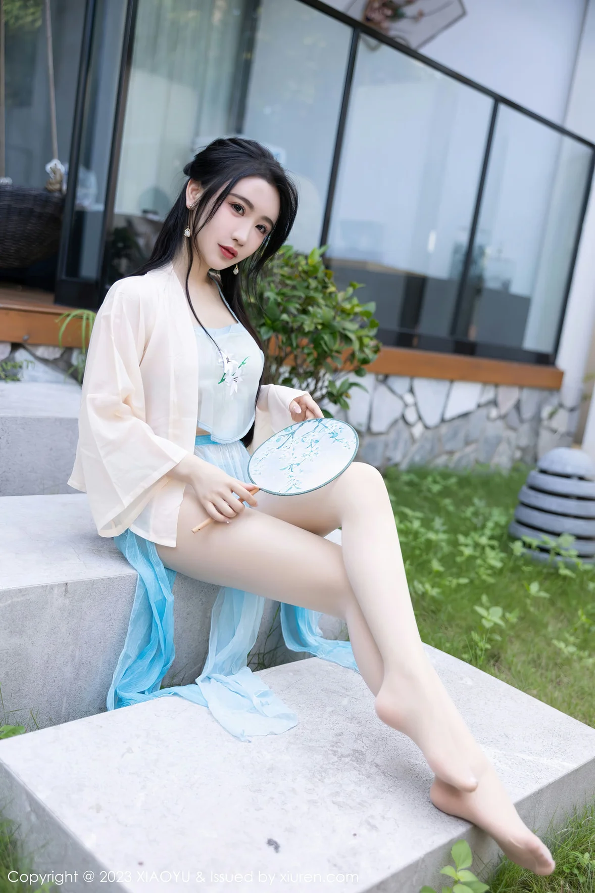 XIAOYU 语画界 Vol.1057 Cherry樱桃酱 淡蓝色古装杭州旅拍 [82P] 插图3