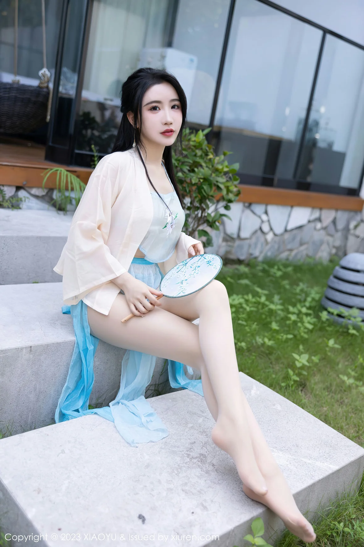 XIAOYU 语画界 Vol.1057 Cherry樱桃酱 淡蓝色古装杭州旅拍 [82P] 插图4