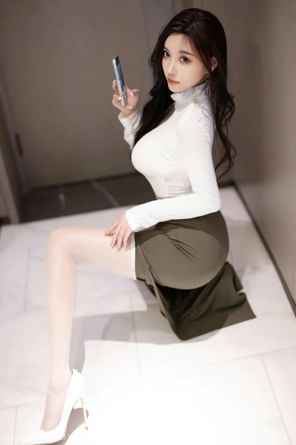 XIAOYU 语画 Vol.1080 杨晨晨Yome 绿色短裙性感写真 [86P] 插图5