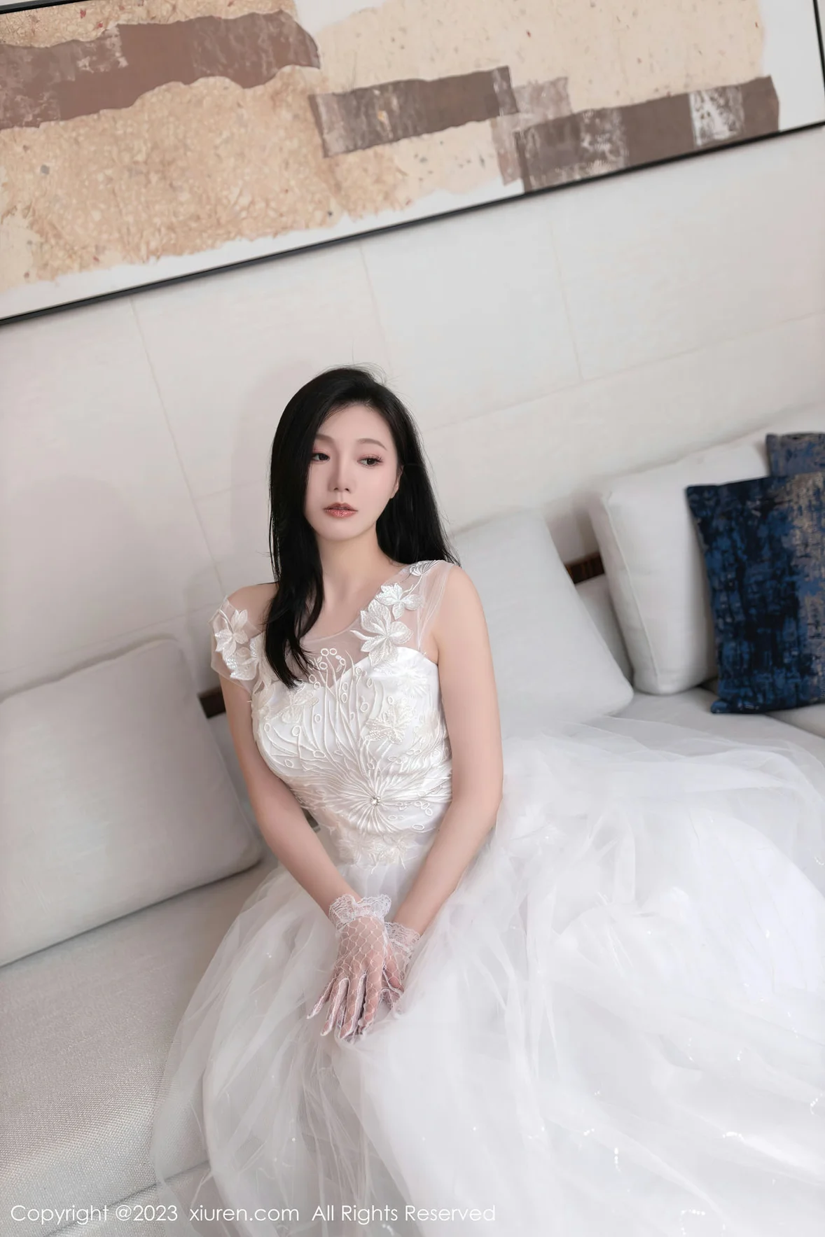 XiuRen 秀人 No.7201 安然anran 白色婚纱性感写真 [80P] 插图7