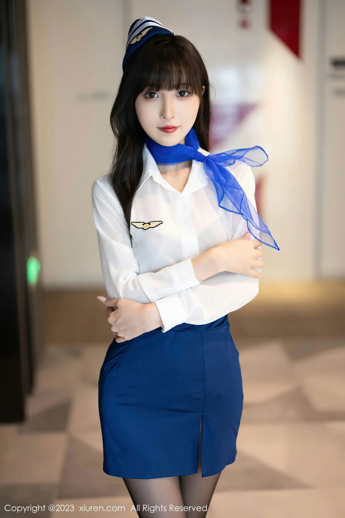 秀人网 No.7347 林星阑 空姐制服安吉旅拍 [84P] 插图5