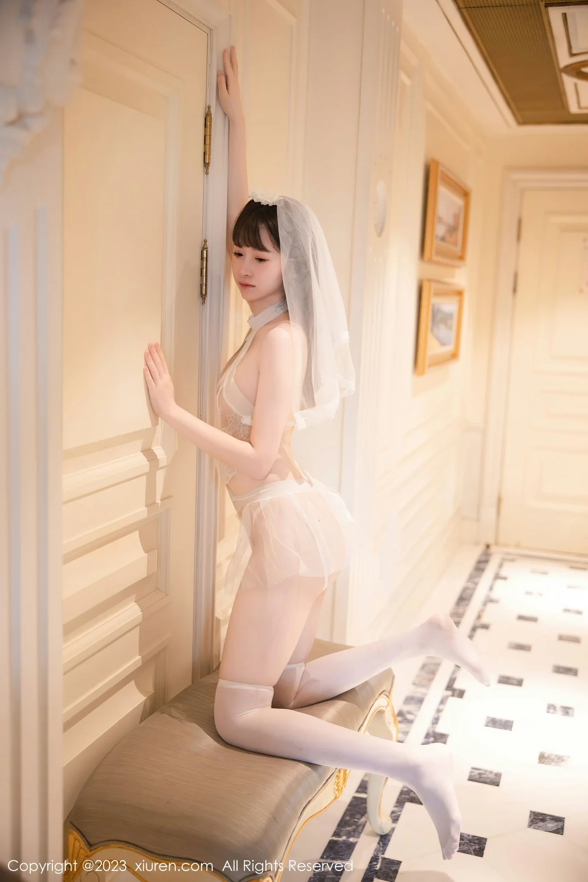 秀人网 No.7421 林悠悠 情趣婚纱服饰性感写真 [83P] 插图8