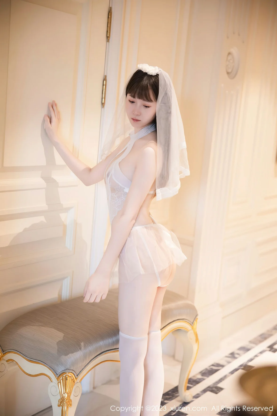 秀人网 No.7421 林悠悠 情趣婚纱服饰性感写真 [83P] 插图4