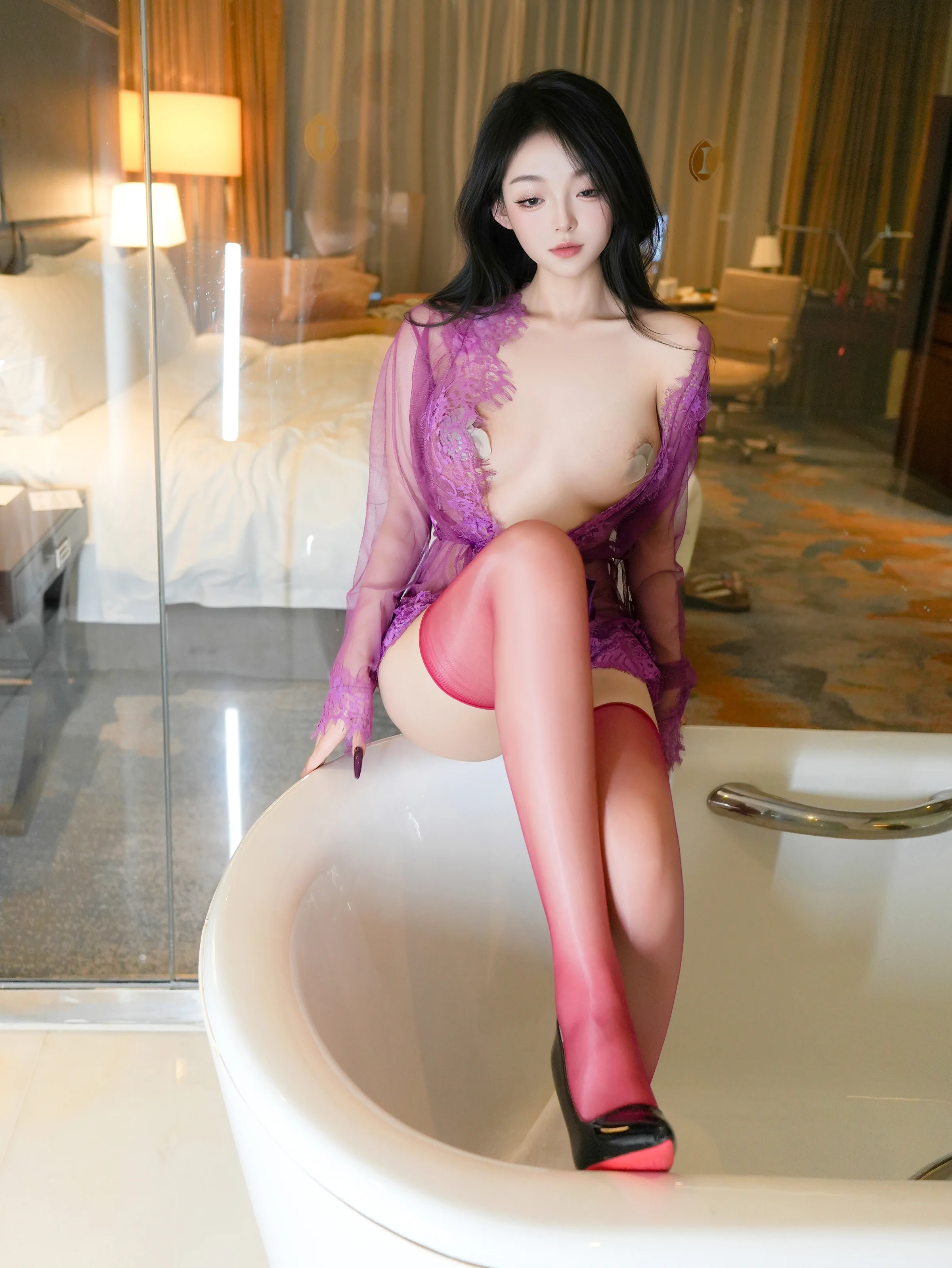 XiuRen 内购版 No.9989 白琮瑗 紫色情迷 [80P] 插图5