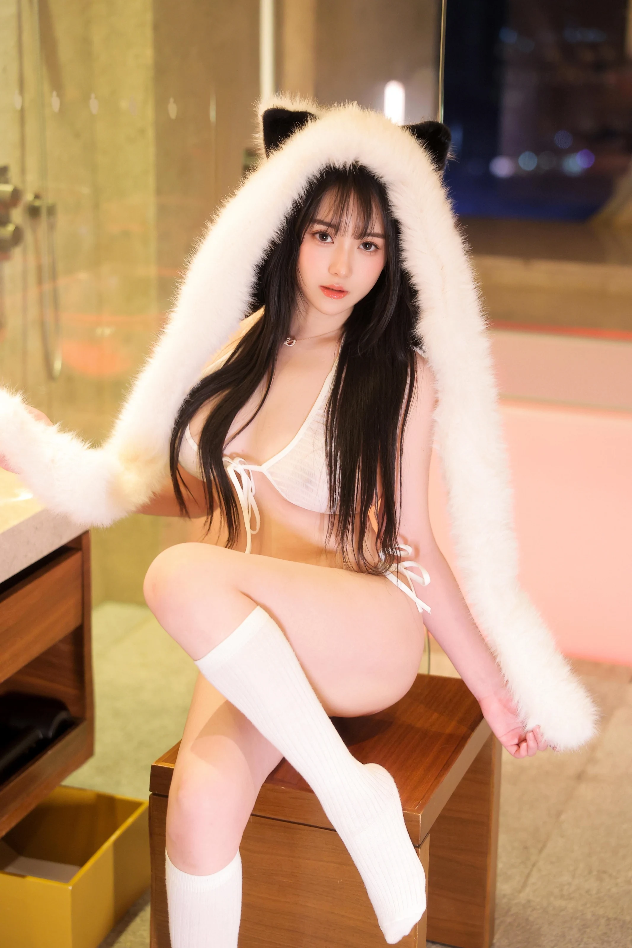 XiuRen 内购版 No.10302 软情 白色小猫咪 [60P] 插图3