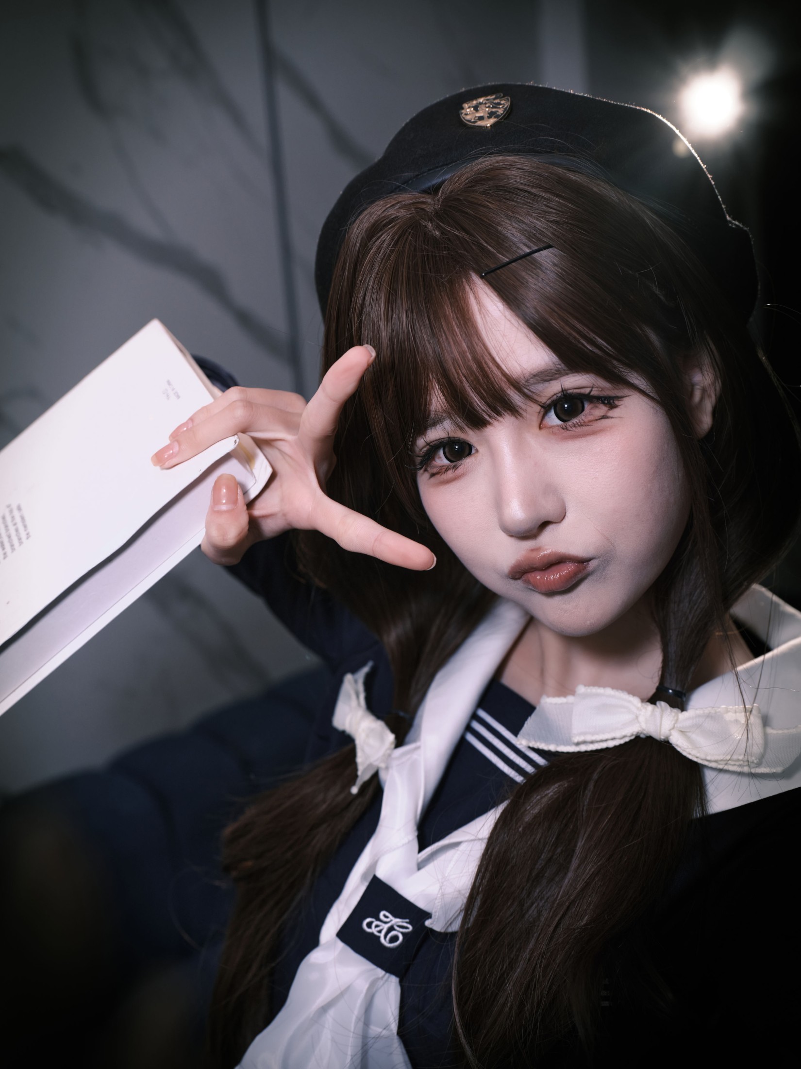 孟程程 – 《女水手的假日 深蓝白丝版》[16P] 插图4