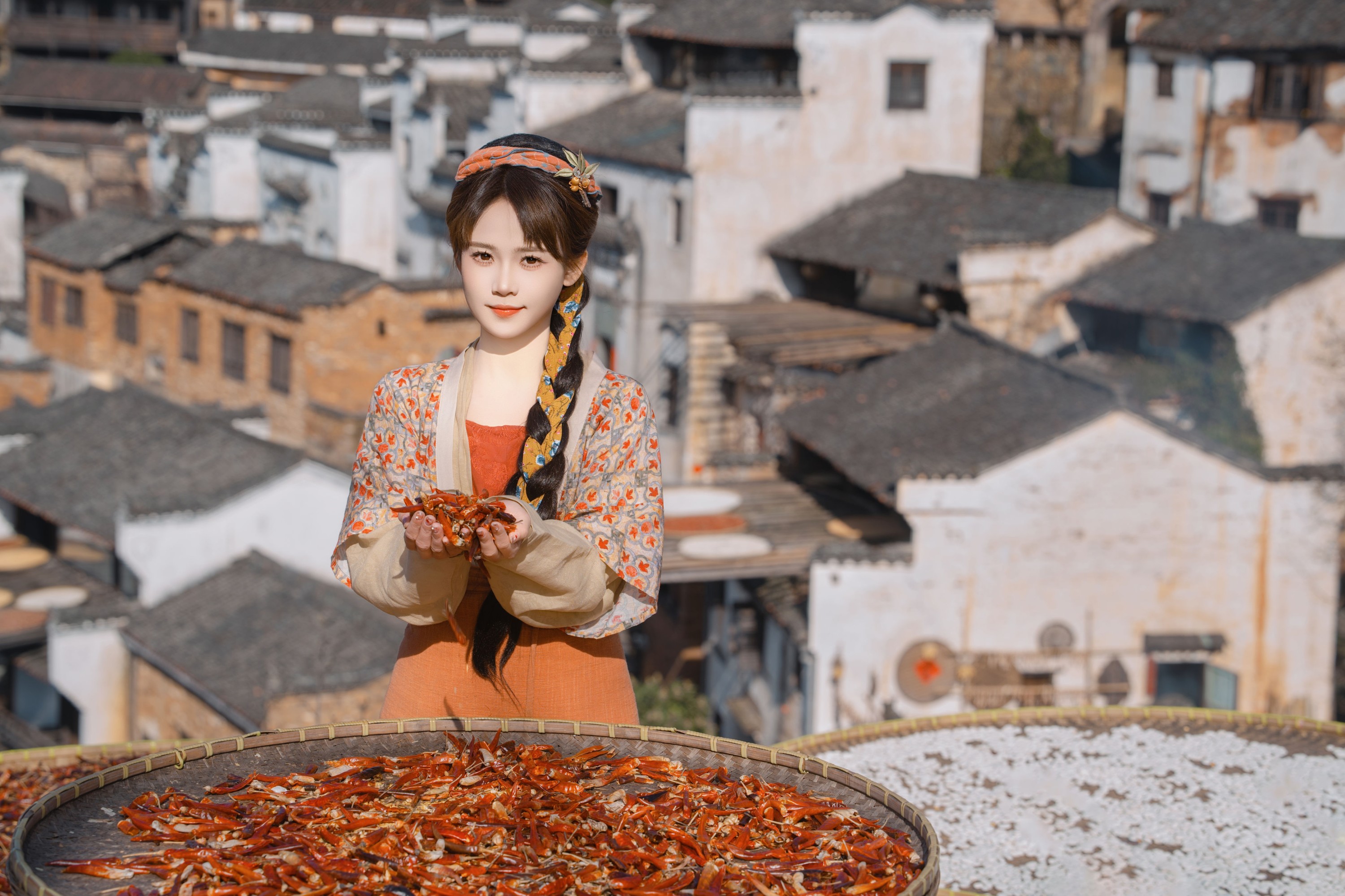 ID9961橙色的秋收 - 妍画集-妍画集