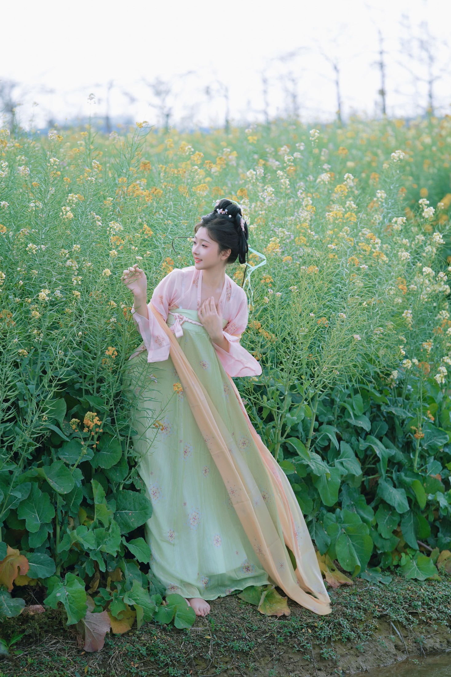 ID9986邂逅七彩花田里的仙女 - 妍画集-妍画集