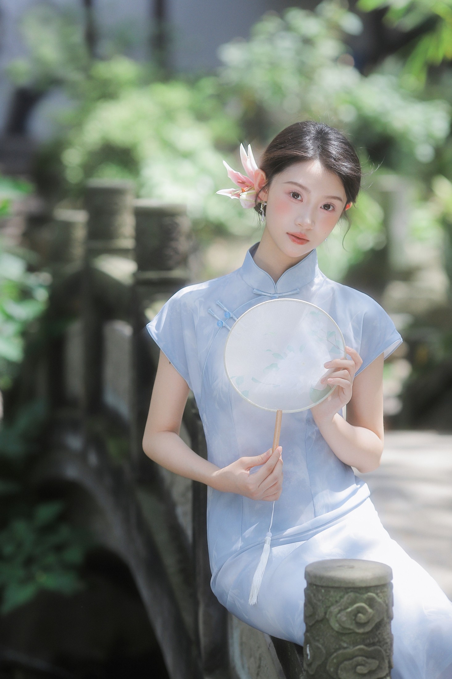 ID10337她是一朵清丽的百合花 - 妍画集-妍画集