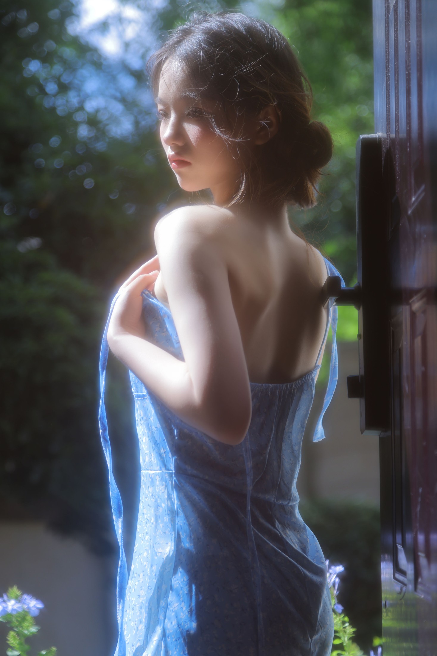 ID10690蓝雪花少女 - 妍画集-妍画集