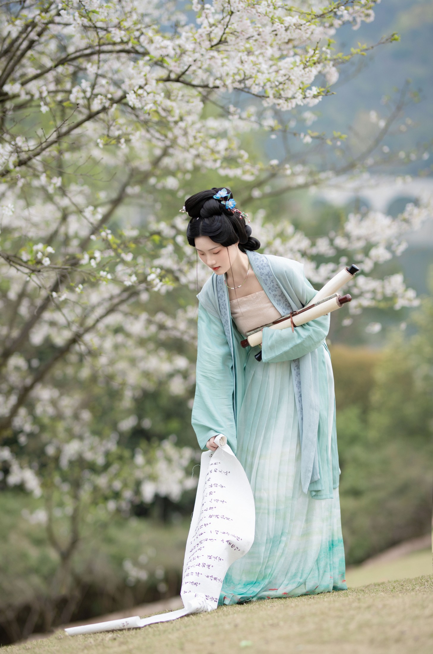 ID10718落樱拂素衣 - 妍画集-妍画集