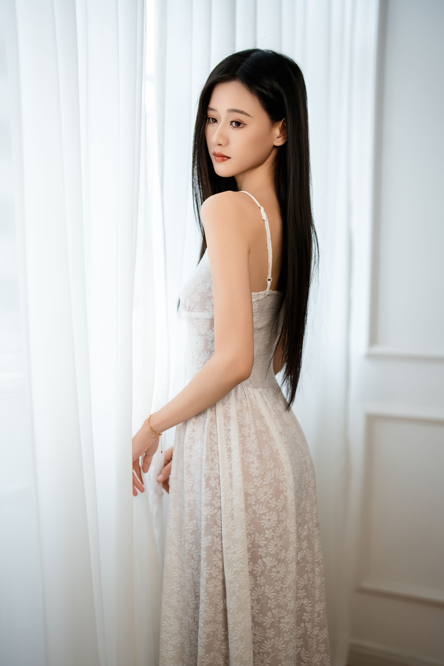 ID10840白色纱裙 - 妍画集-妍画集
