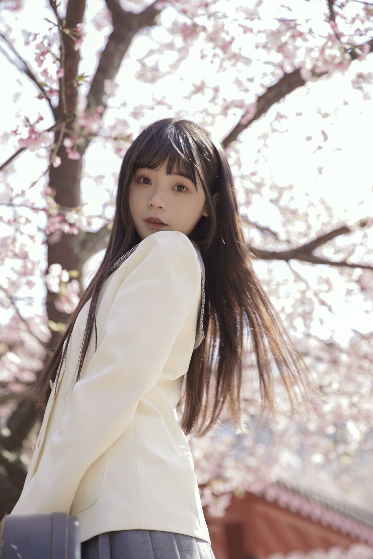 ID10876樱花下的少女 - 妍画集-妍画集