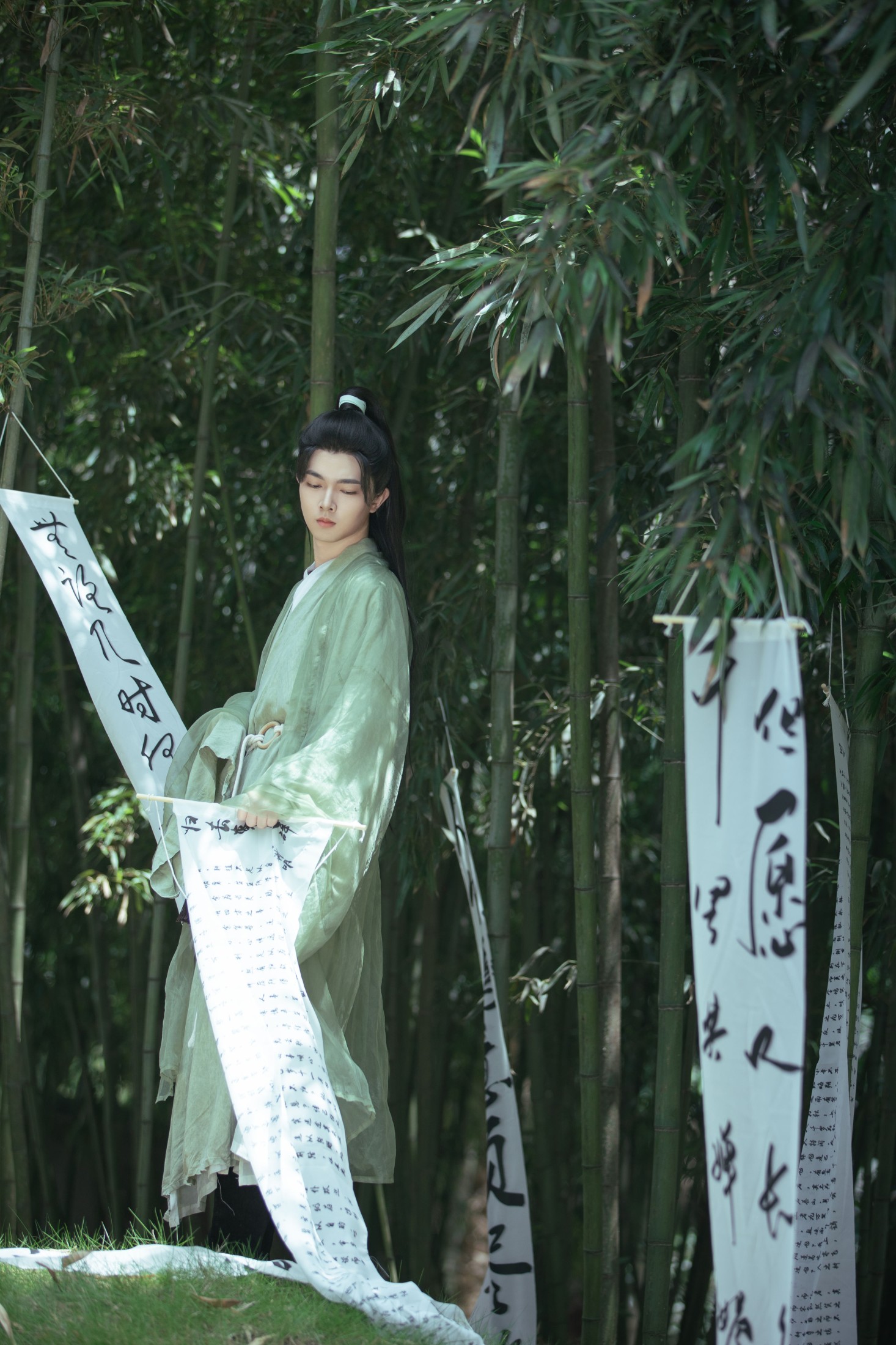 ID10963醉卧听竹 - 妍画集-妍画集