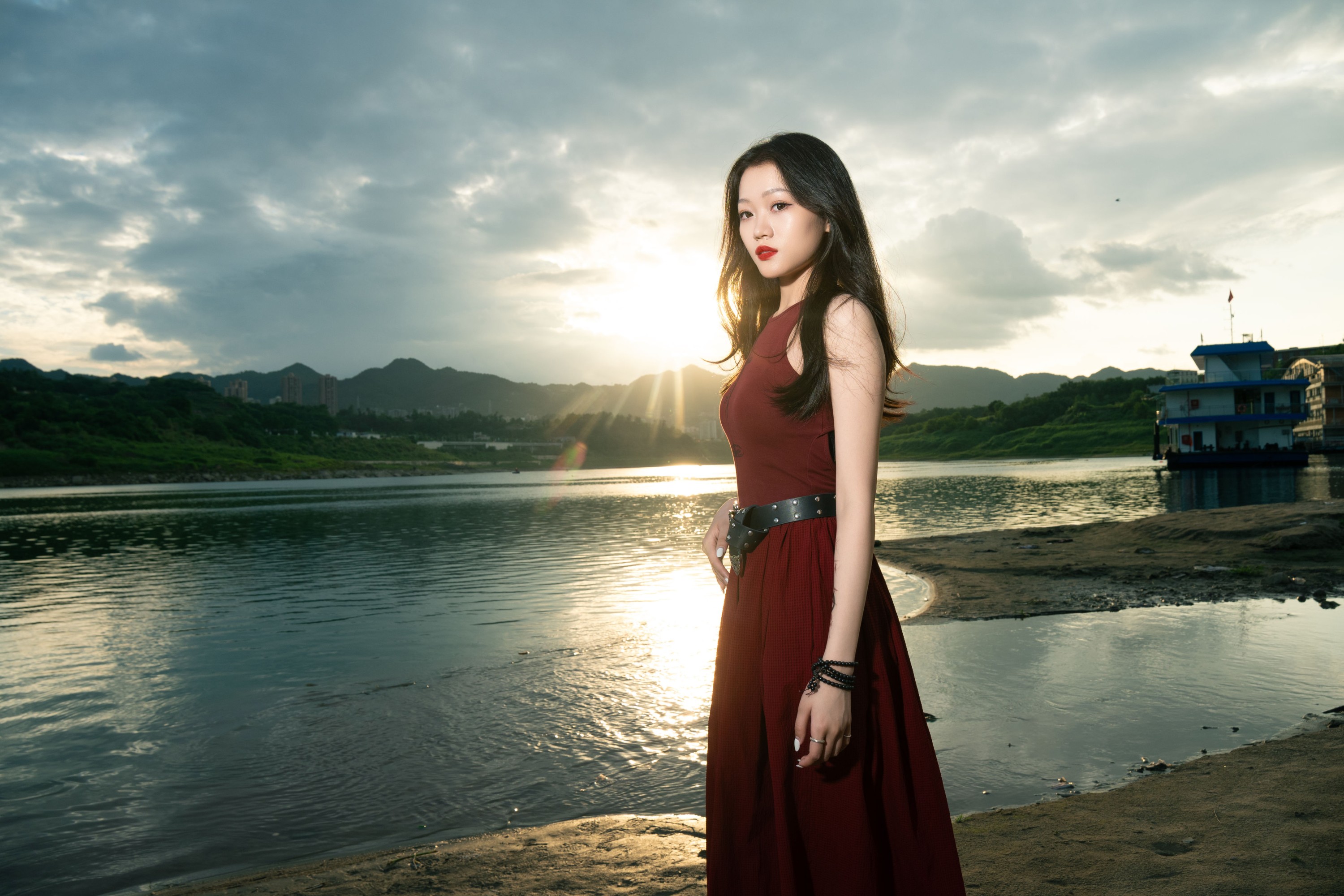 ID10914夕阳闪光灯 - 妍画集-妍画集