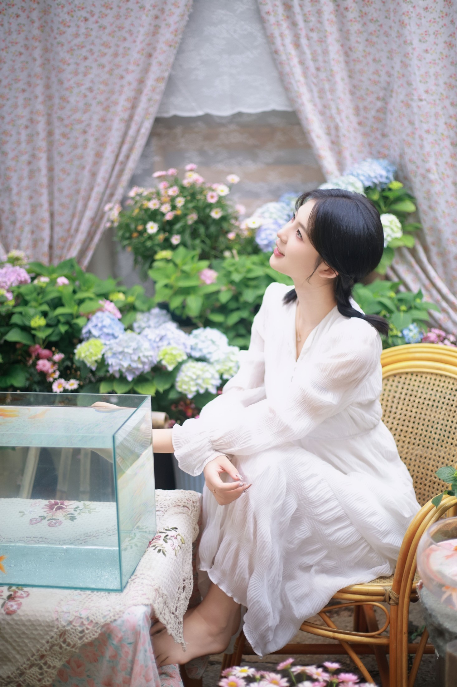 ID11170院子里的金鱼 - 妍画集-妍画集