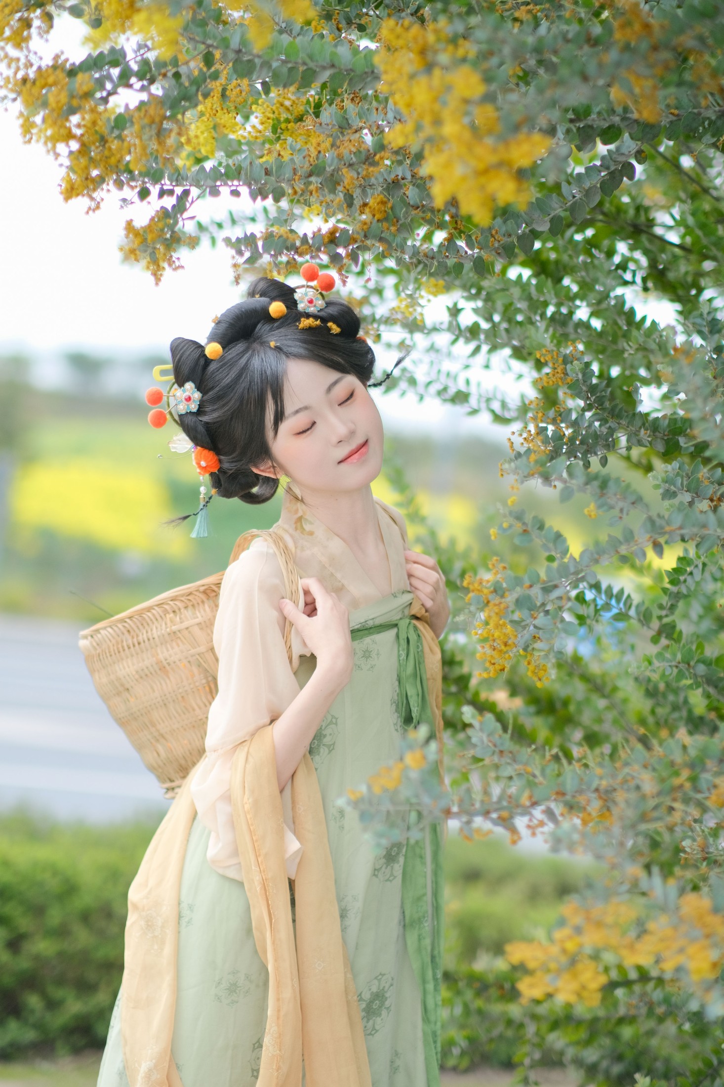 ID11135可可爱爱的小唐风金合欢写真 - 妍画集-妍画集
