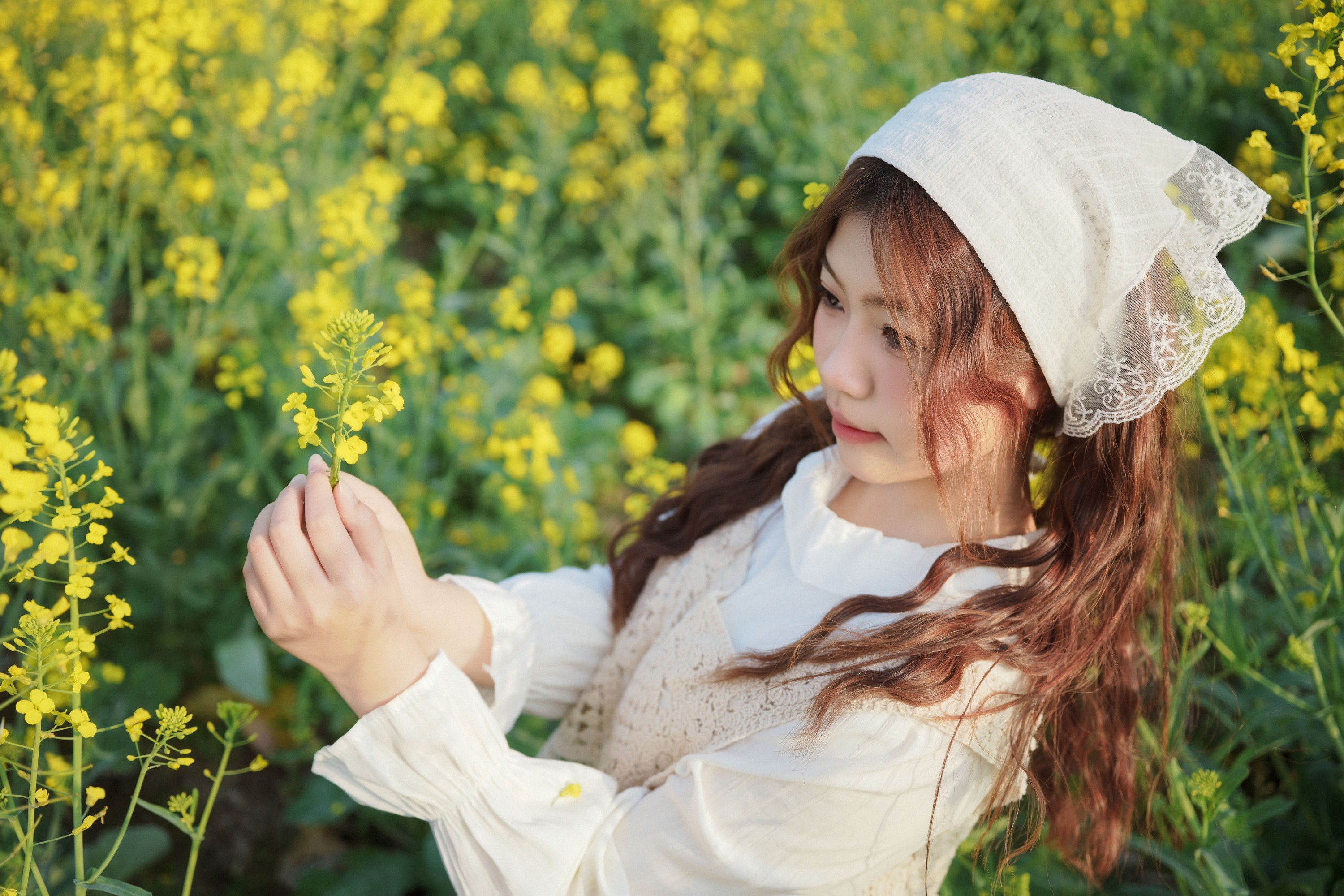 静静已 – 《田园少女油菜花》[39P] 插图3