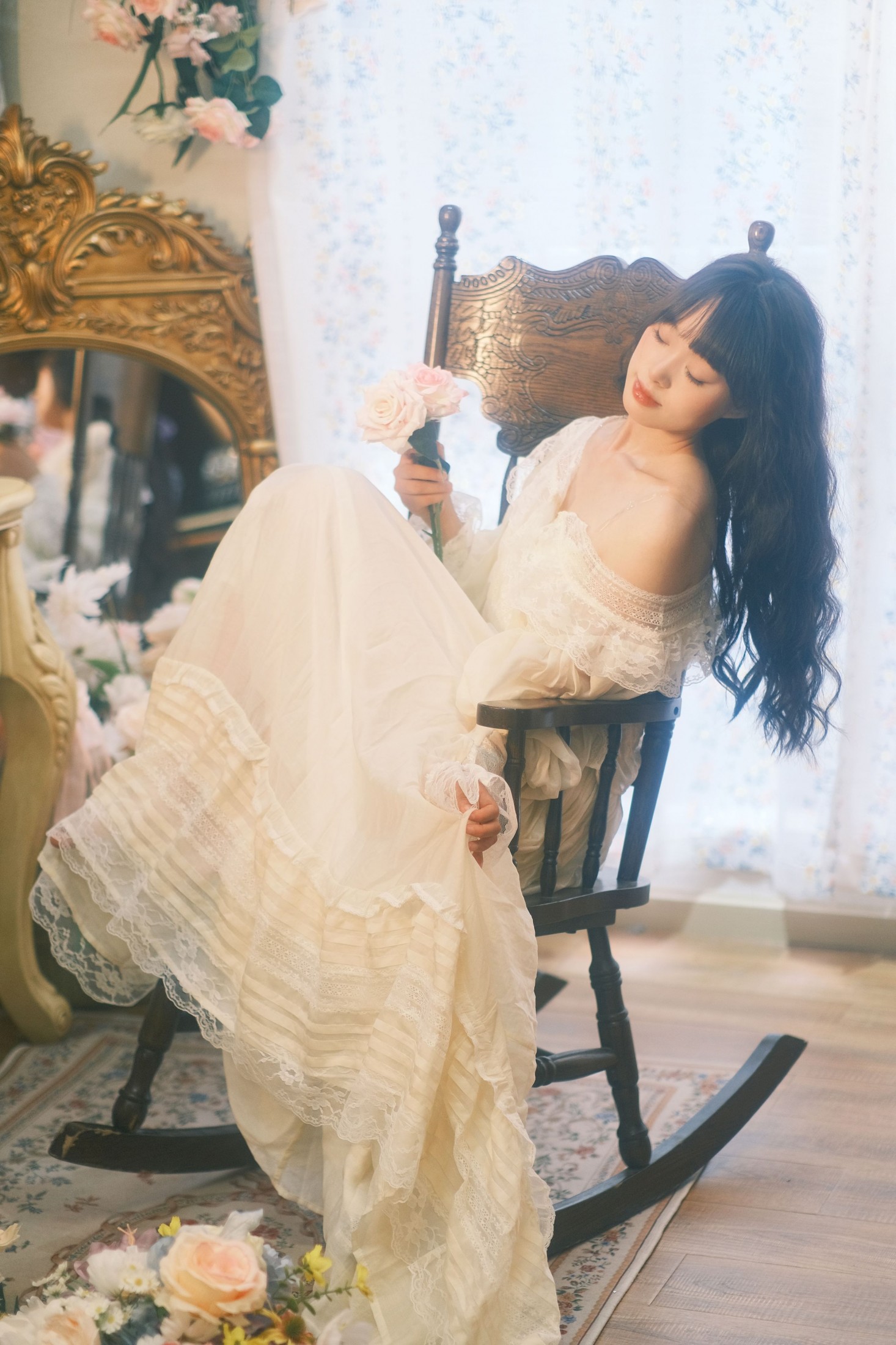 ID11460温柔法式花房少女 - 妍画集-妍画集