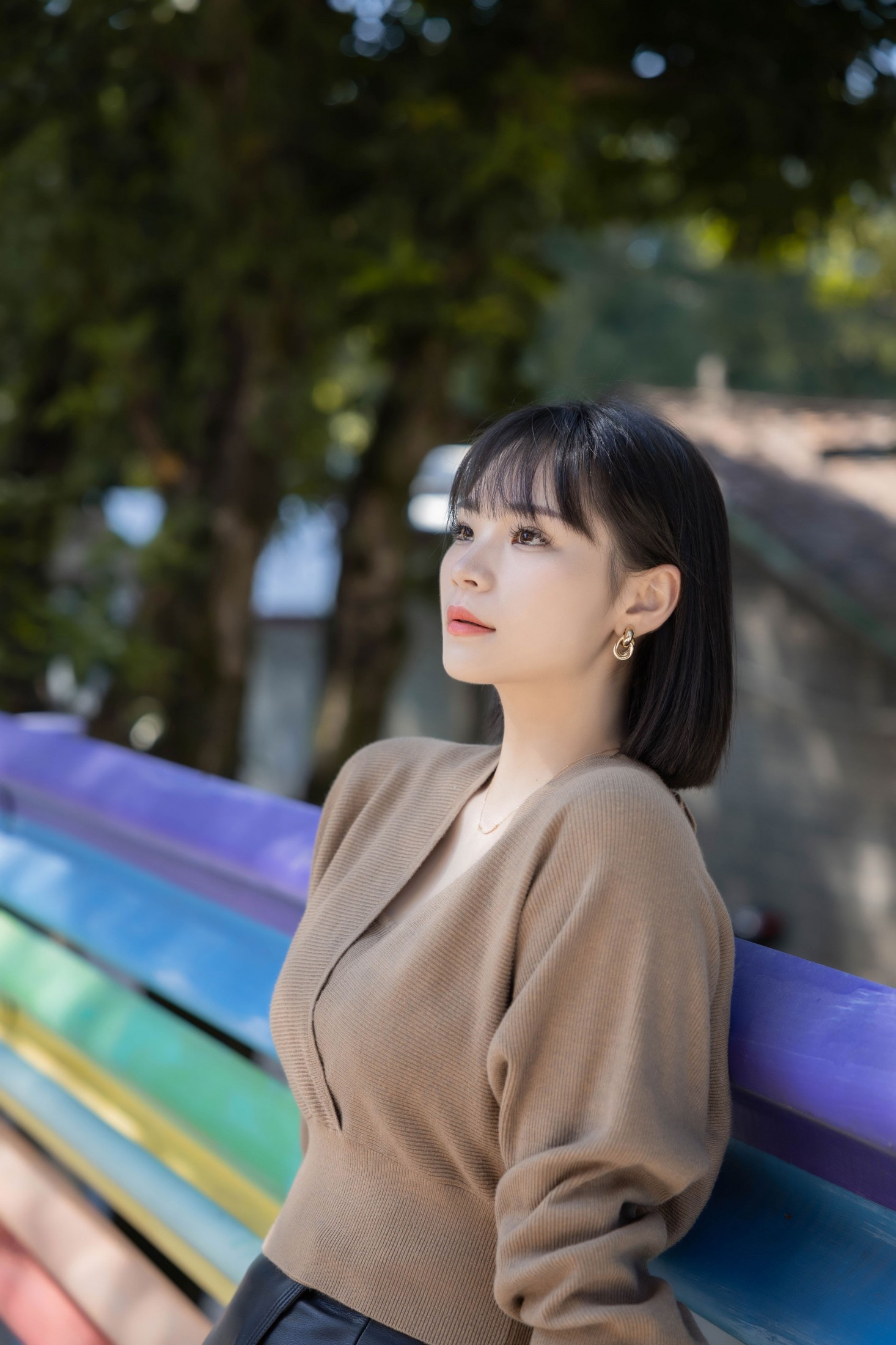 ID11472阳光下的老街 - 妍画集-妍画集