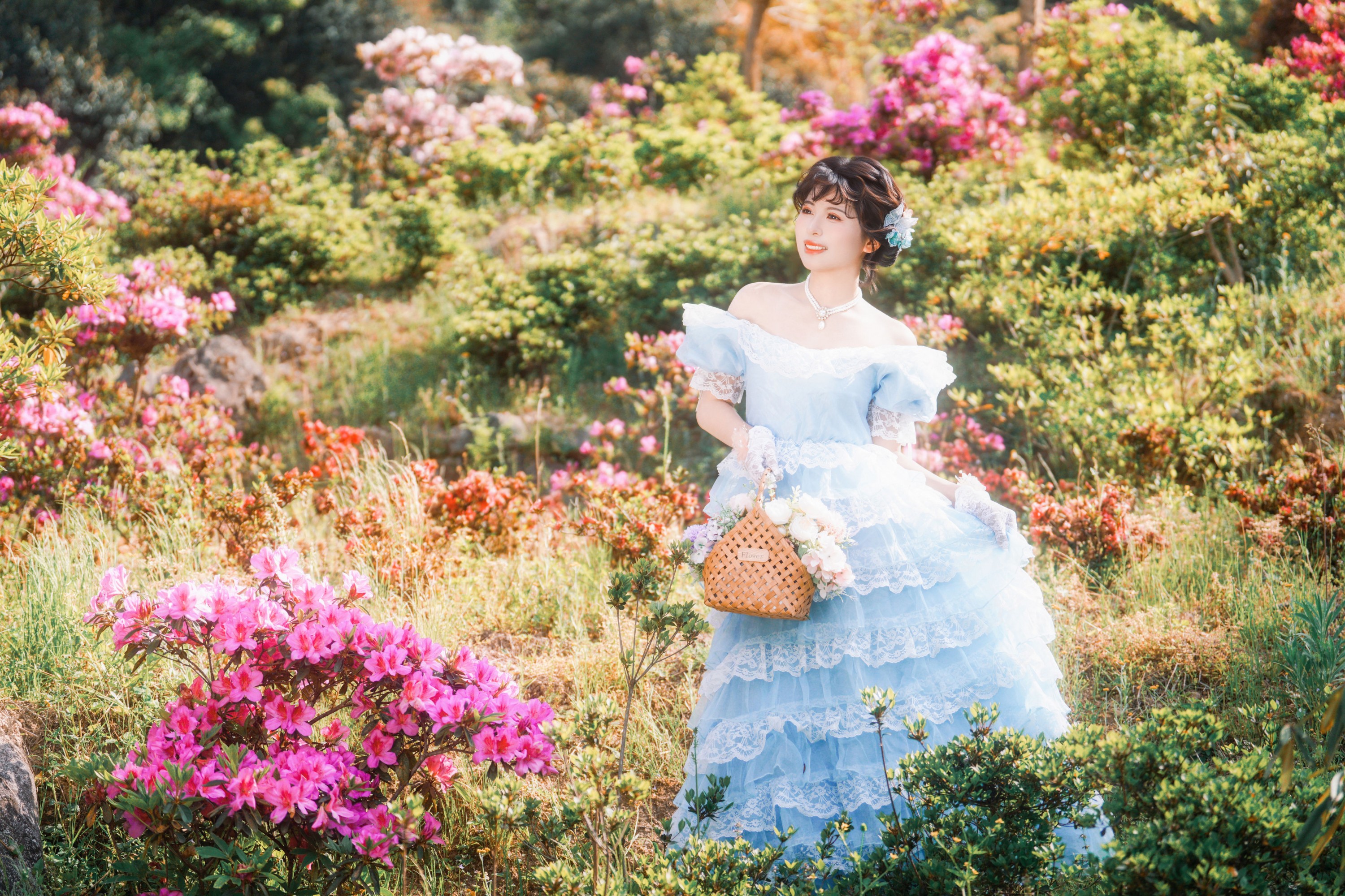 ID11314法式人像-杜鹃花写真 - 妍画集-妍画集