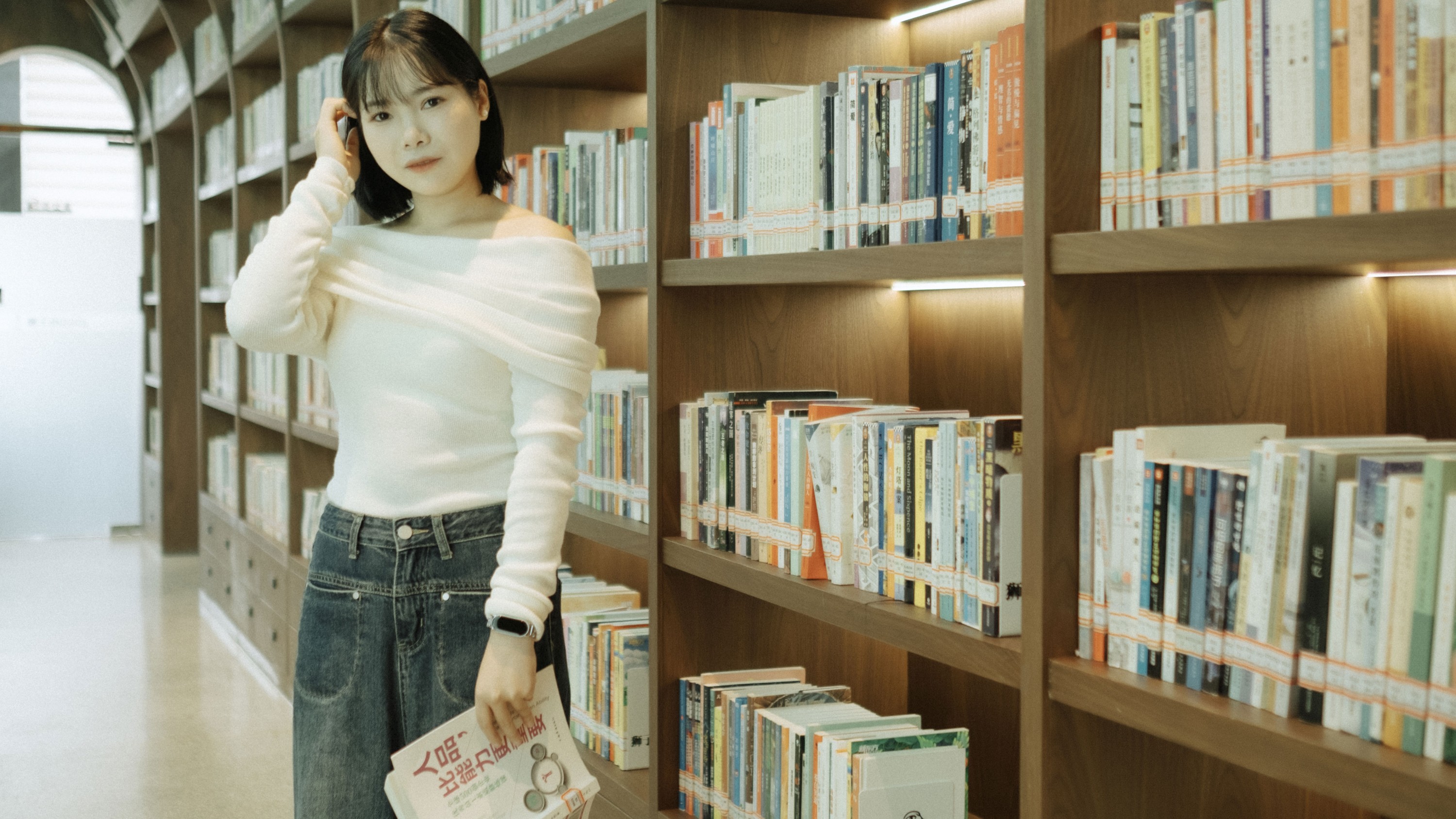 ID11619午后图书馆 - 妍画集-妍画集