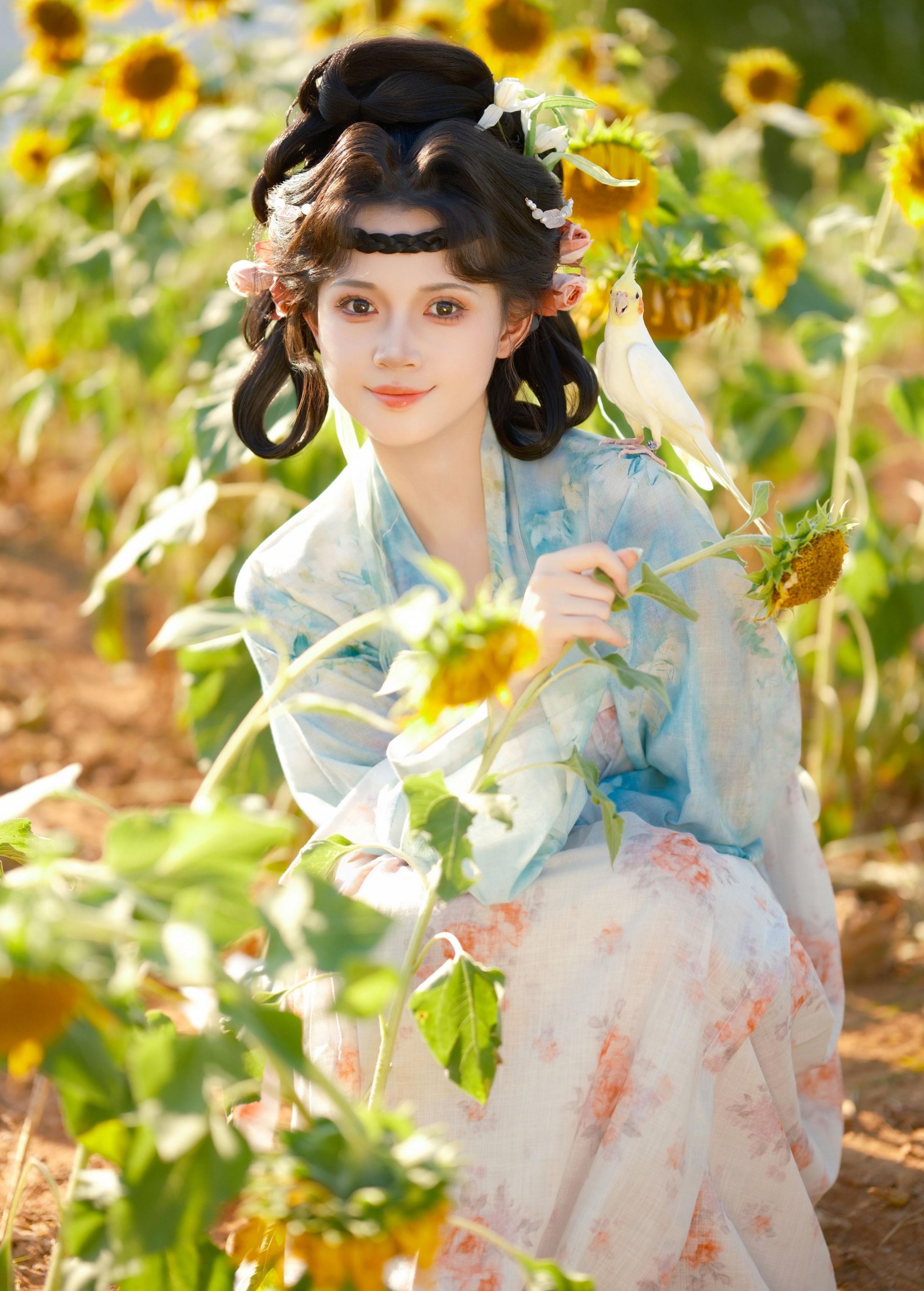 松饼啾啾 – 《向日葵少女》[56P] 插图2