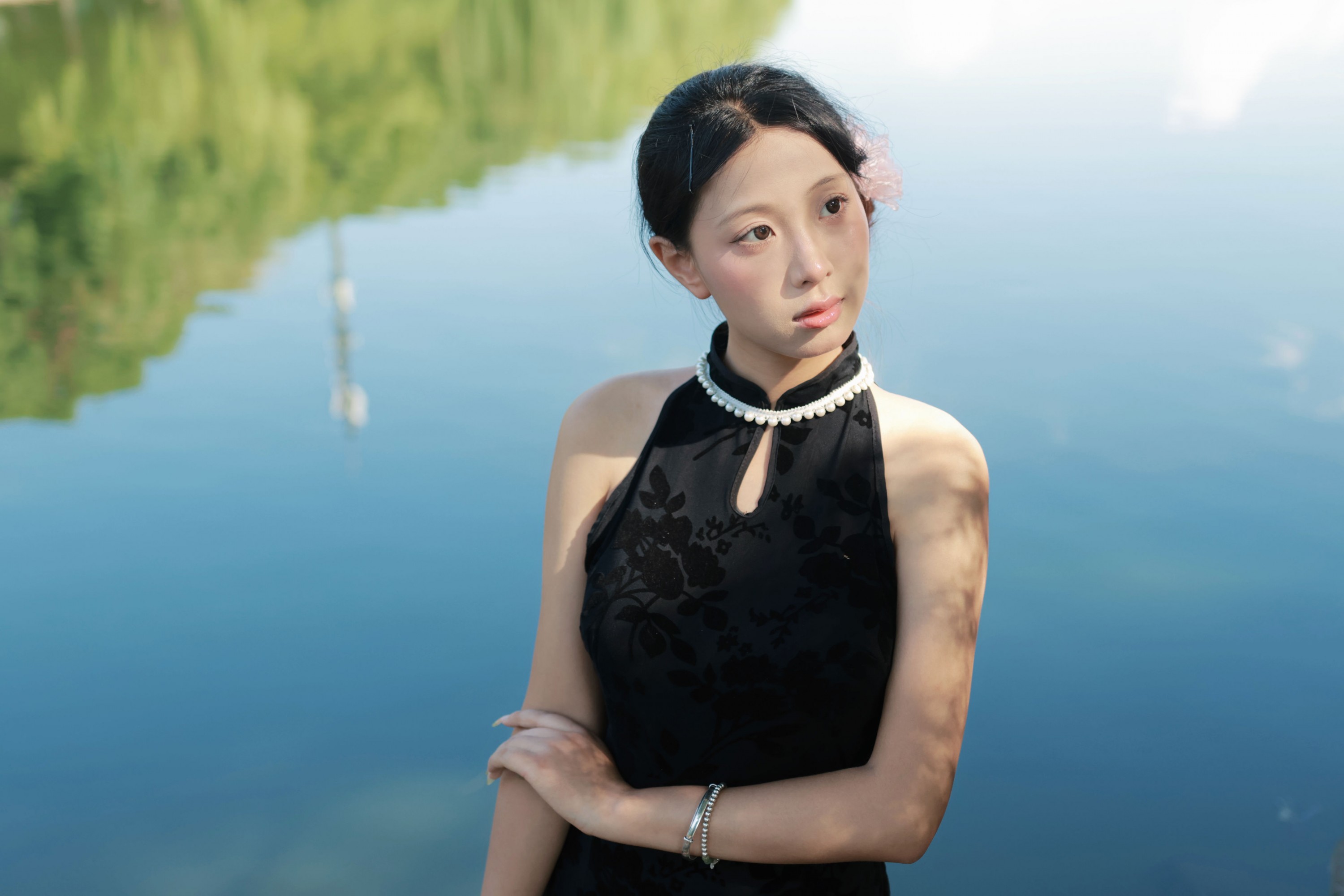 ID12136湖边旗袍 - 妍画集-妍画集