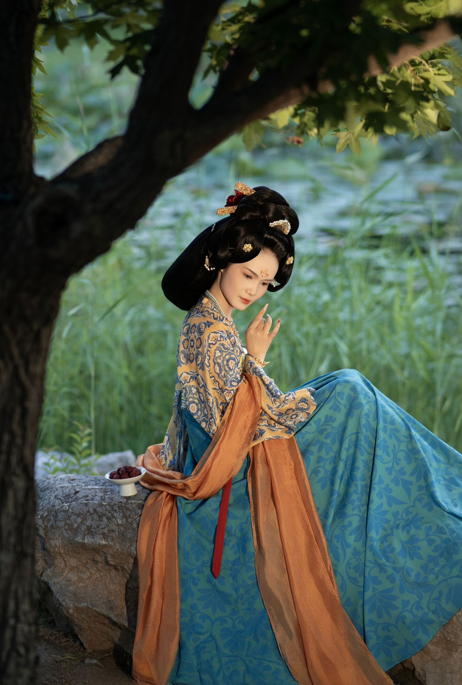 ID12139藤树下，我是我的春天 - 妍画集-妍画集