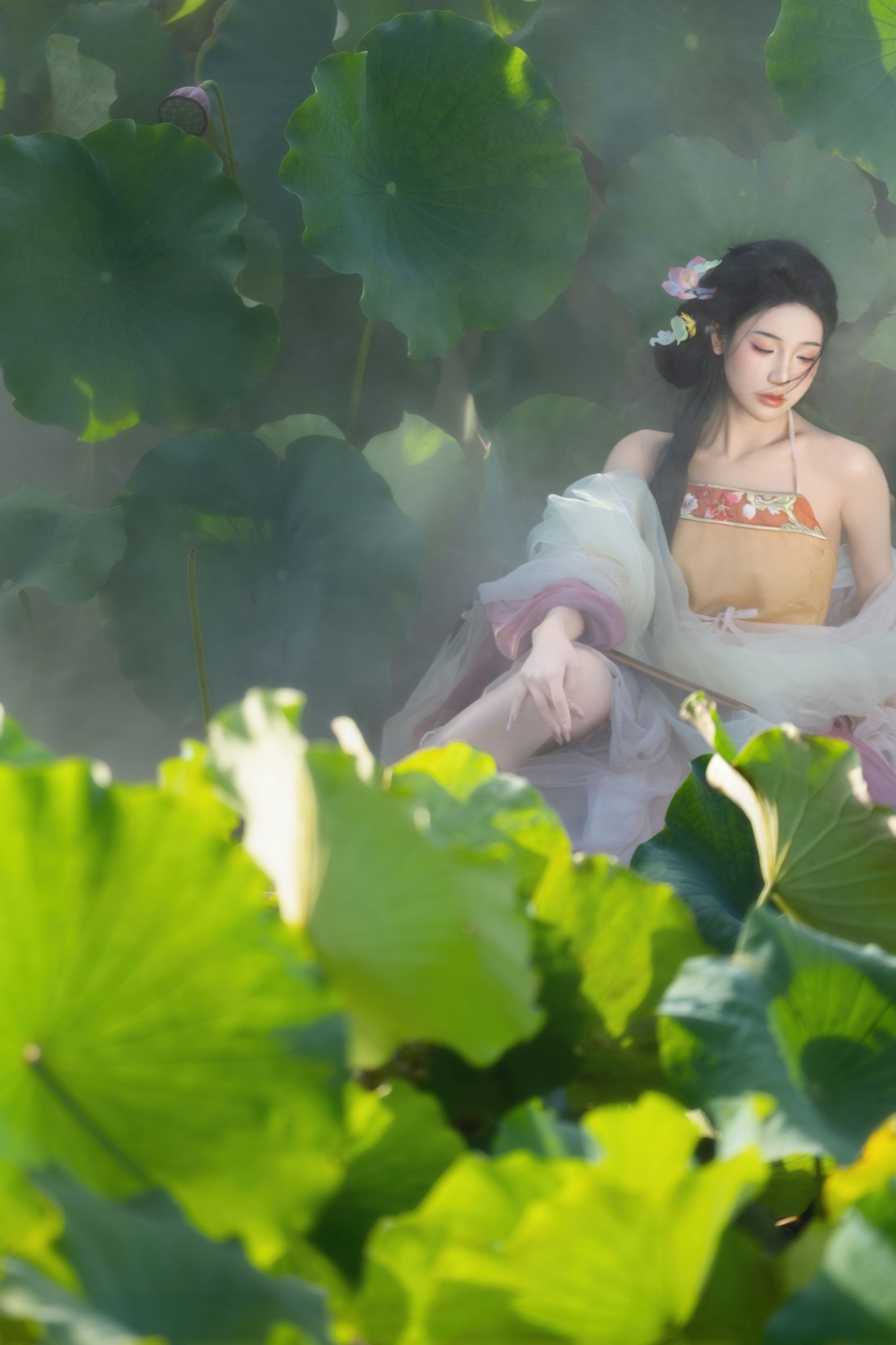 ID12143荷香沁骨，美人入画 - 妍画集-妍画集
