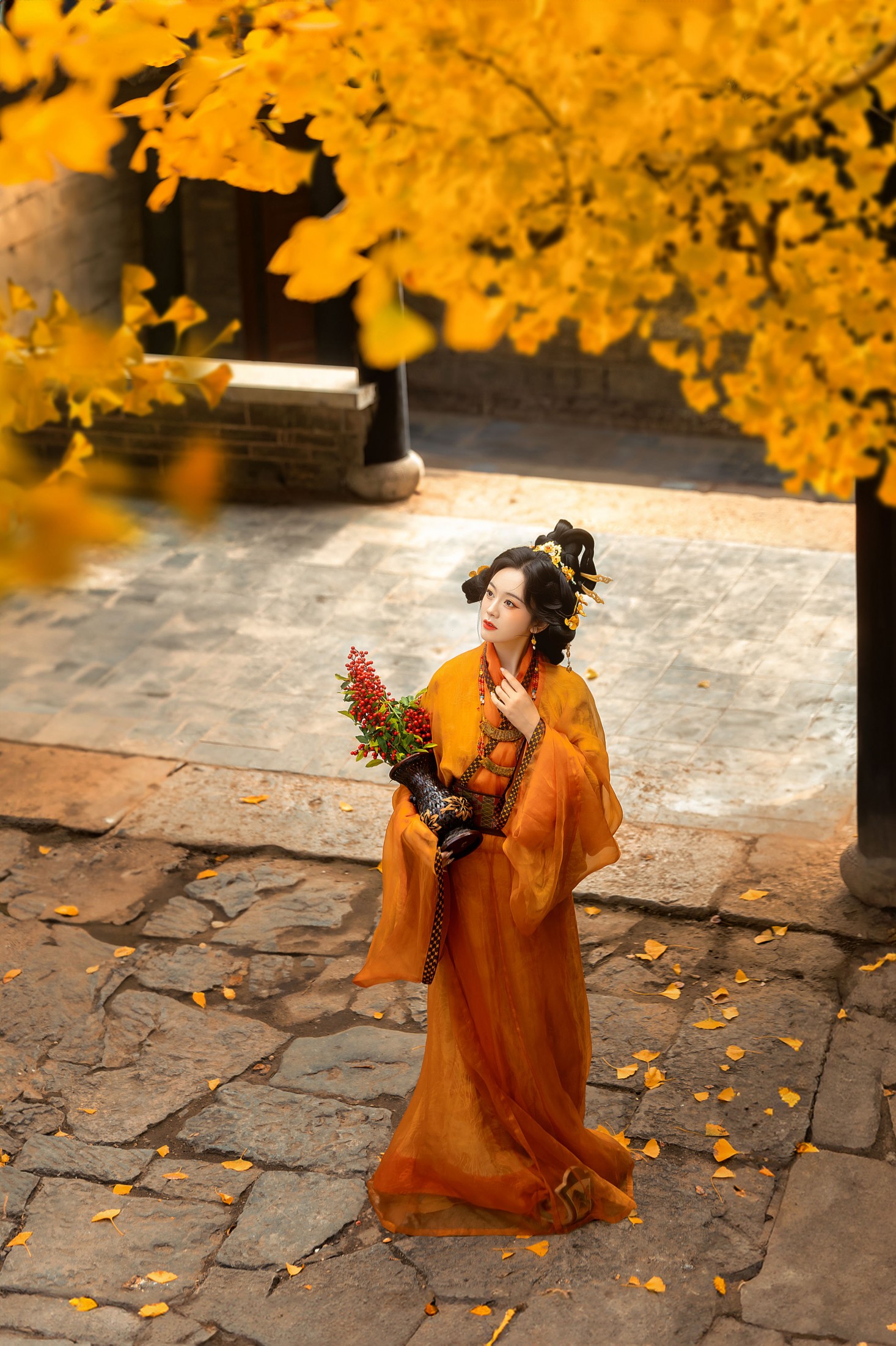 ID12570“风吹一片叶，万物已惊秋”-妍画集