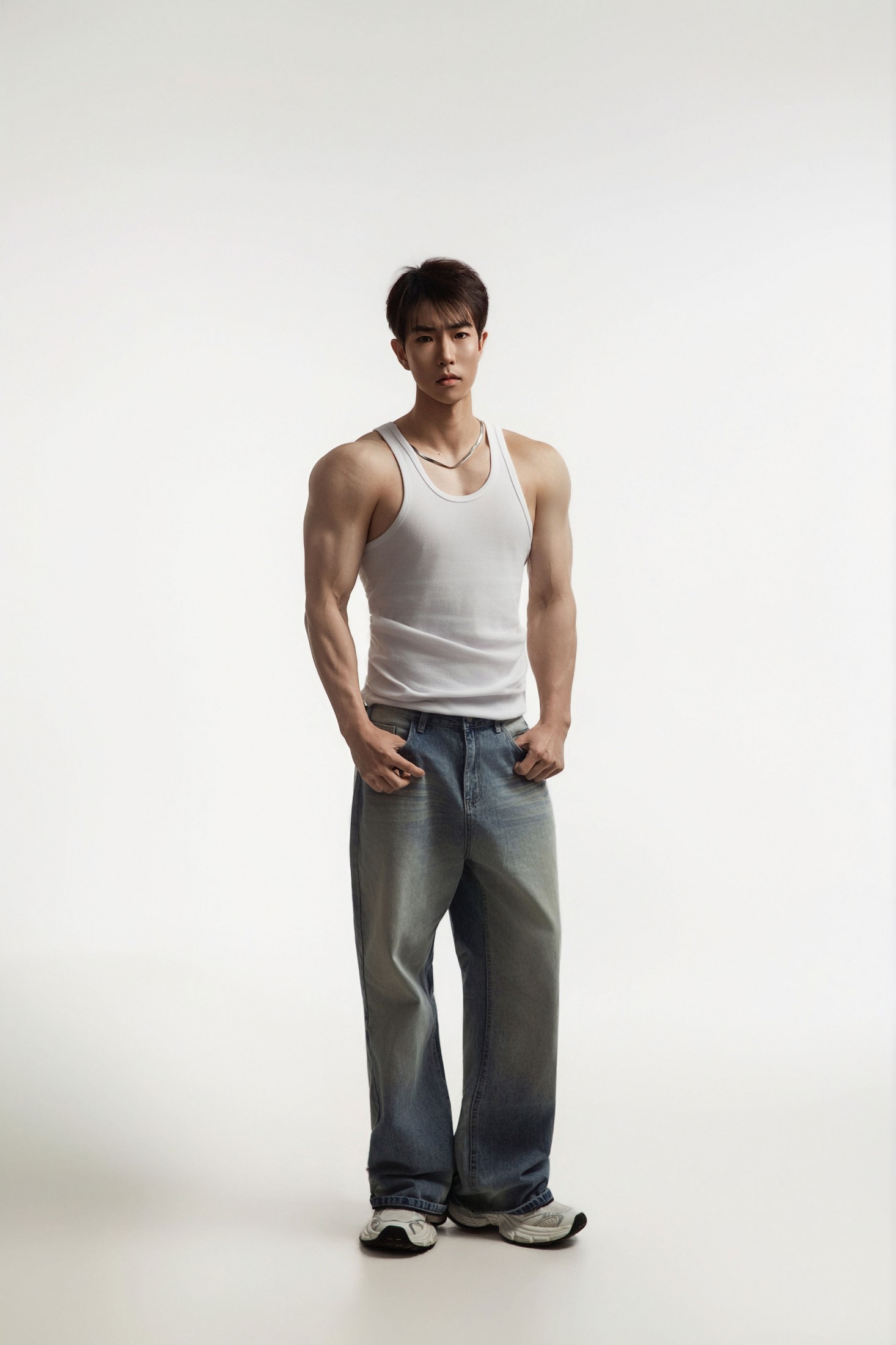 ID12800白与黑-健美身材照-妍画集