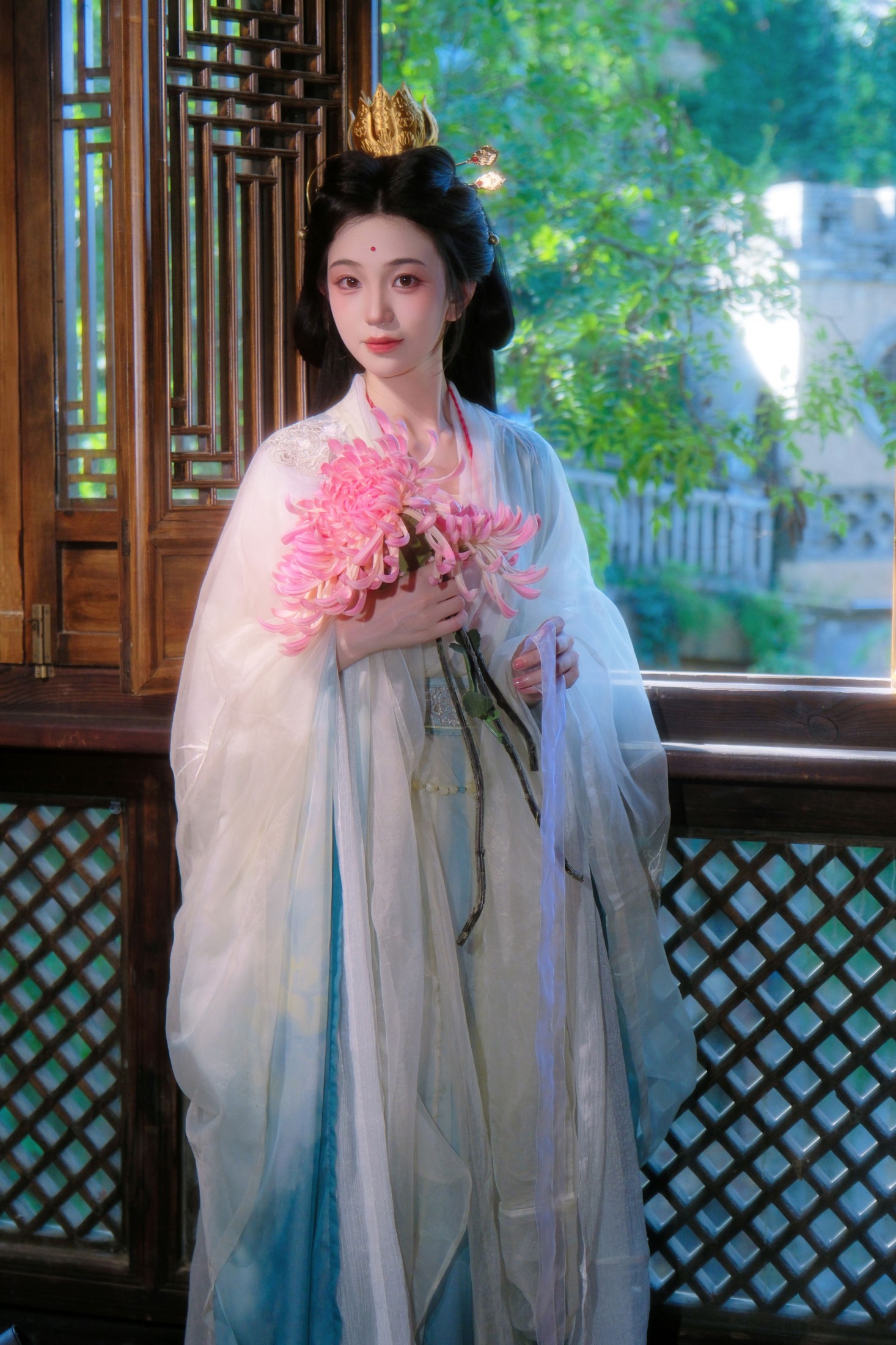 ID12846观音逃下莲台了，还会回去吗？-妍画集