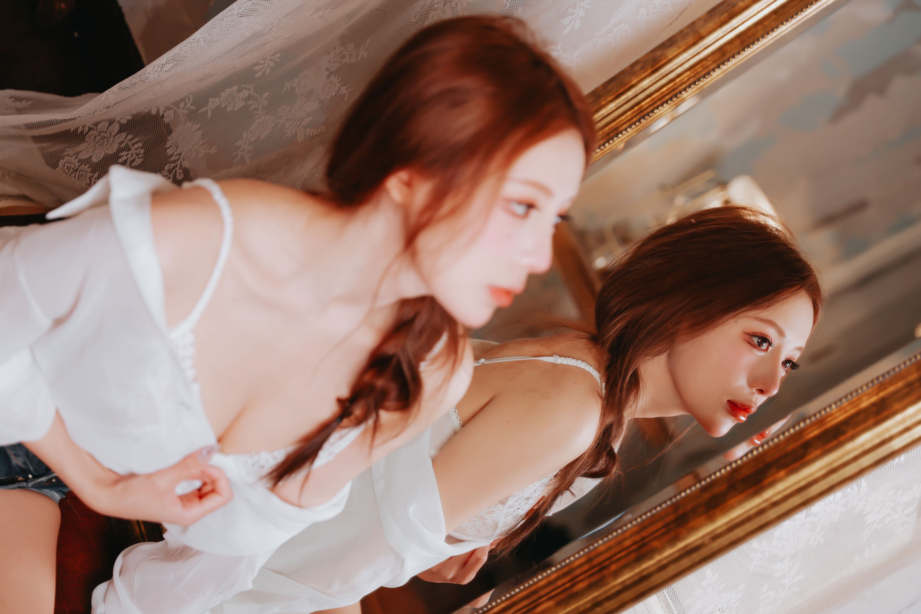 暴走柚子 - 《扯开慵懒感拉满的白衬衫瞬间》[27P] 插图4