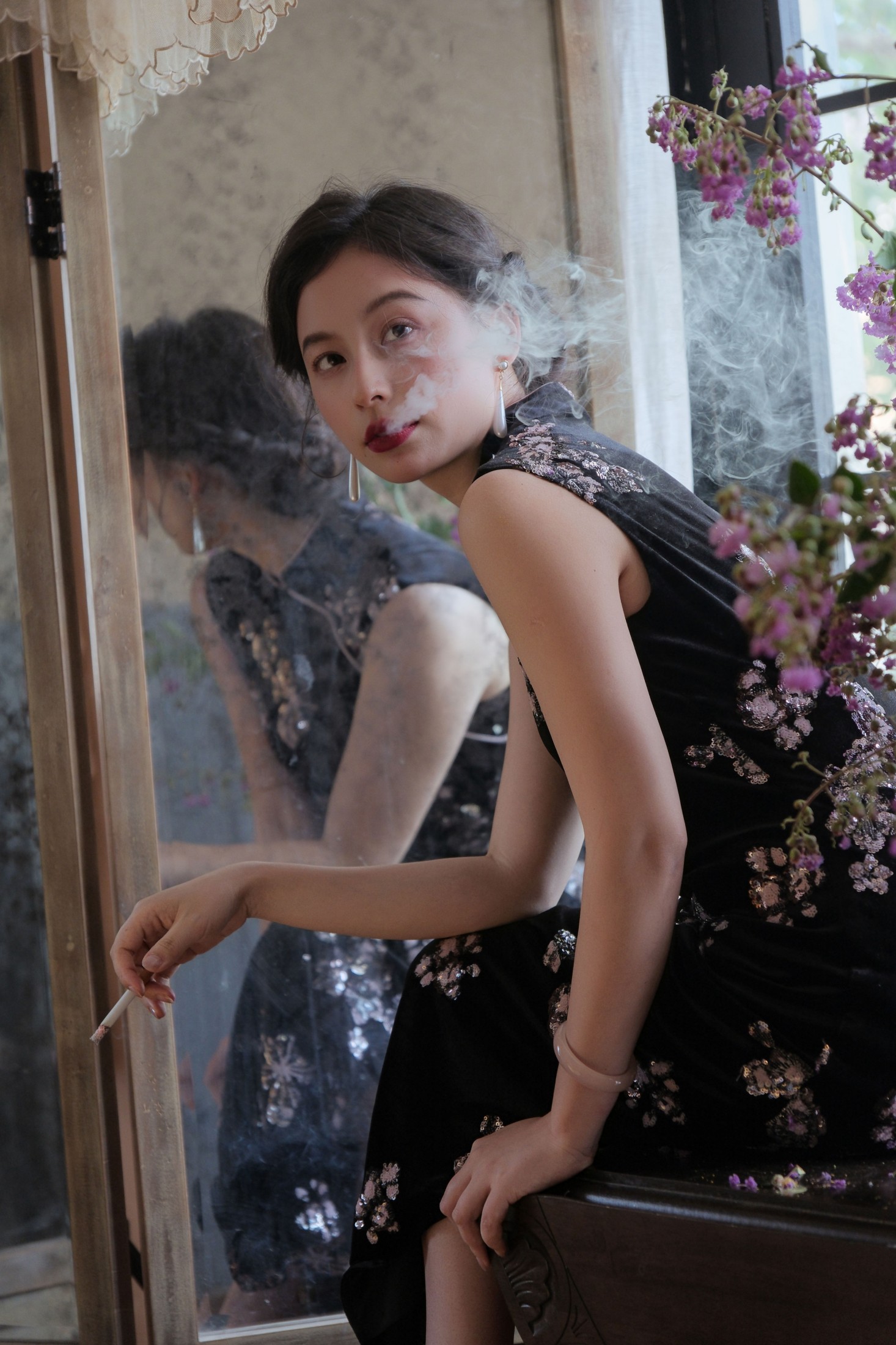 春山 - 《紫薇轻绽，一抹嫣红入画》[11P] 插图5